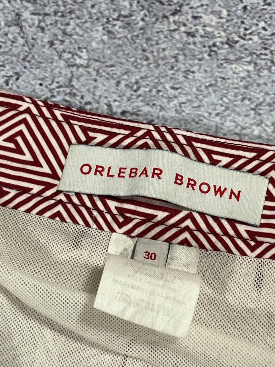 Orlebar Brown Orlebar Brown Swim Trunks Shorts White Red Abstract Beach Size US 30 / EU 46 - 8 Thumbnail