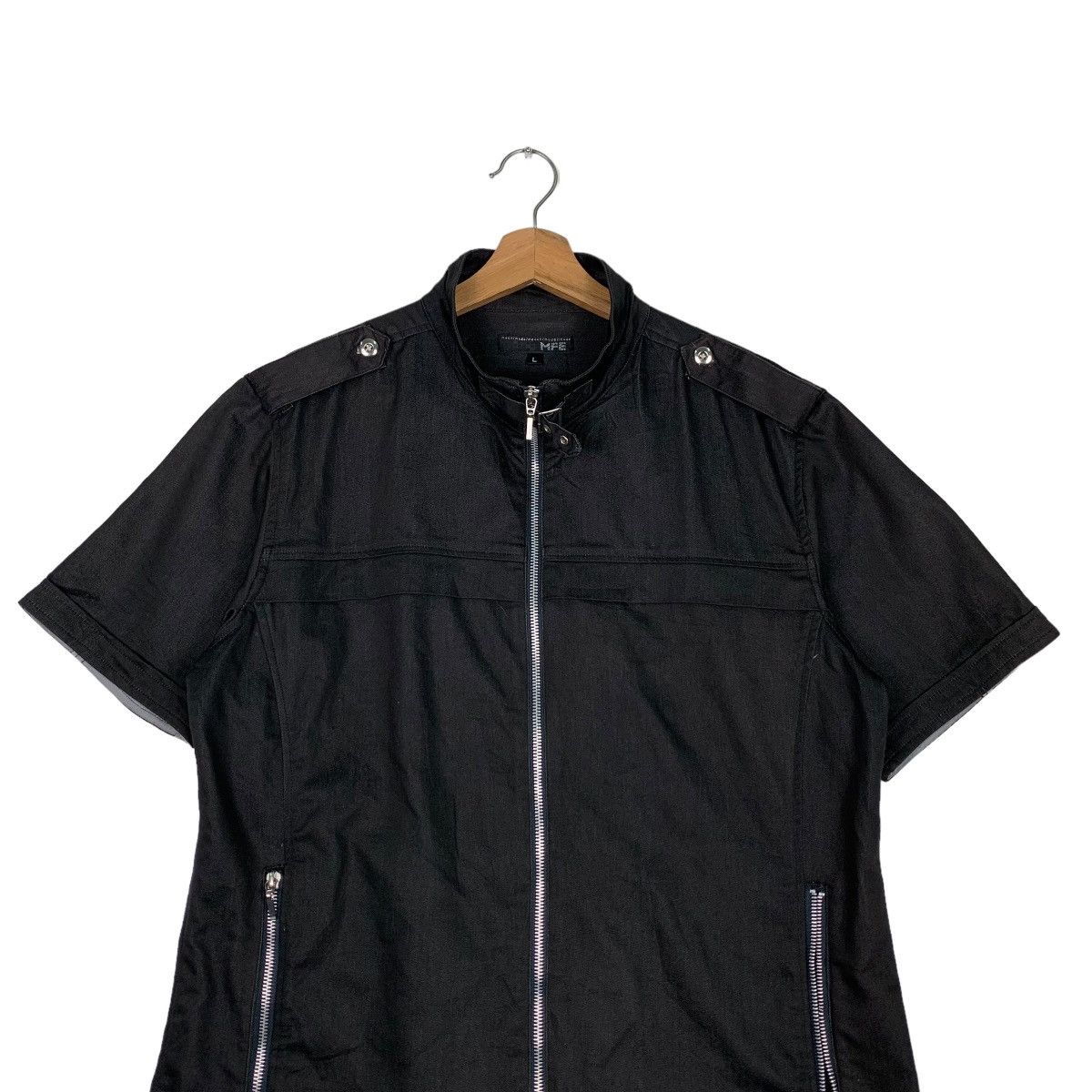 Other MFE Short Sleeve Black Casual Jacket #0488-C22 Size US L / EU 52-54 / 3 - 2 Thumbnail