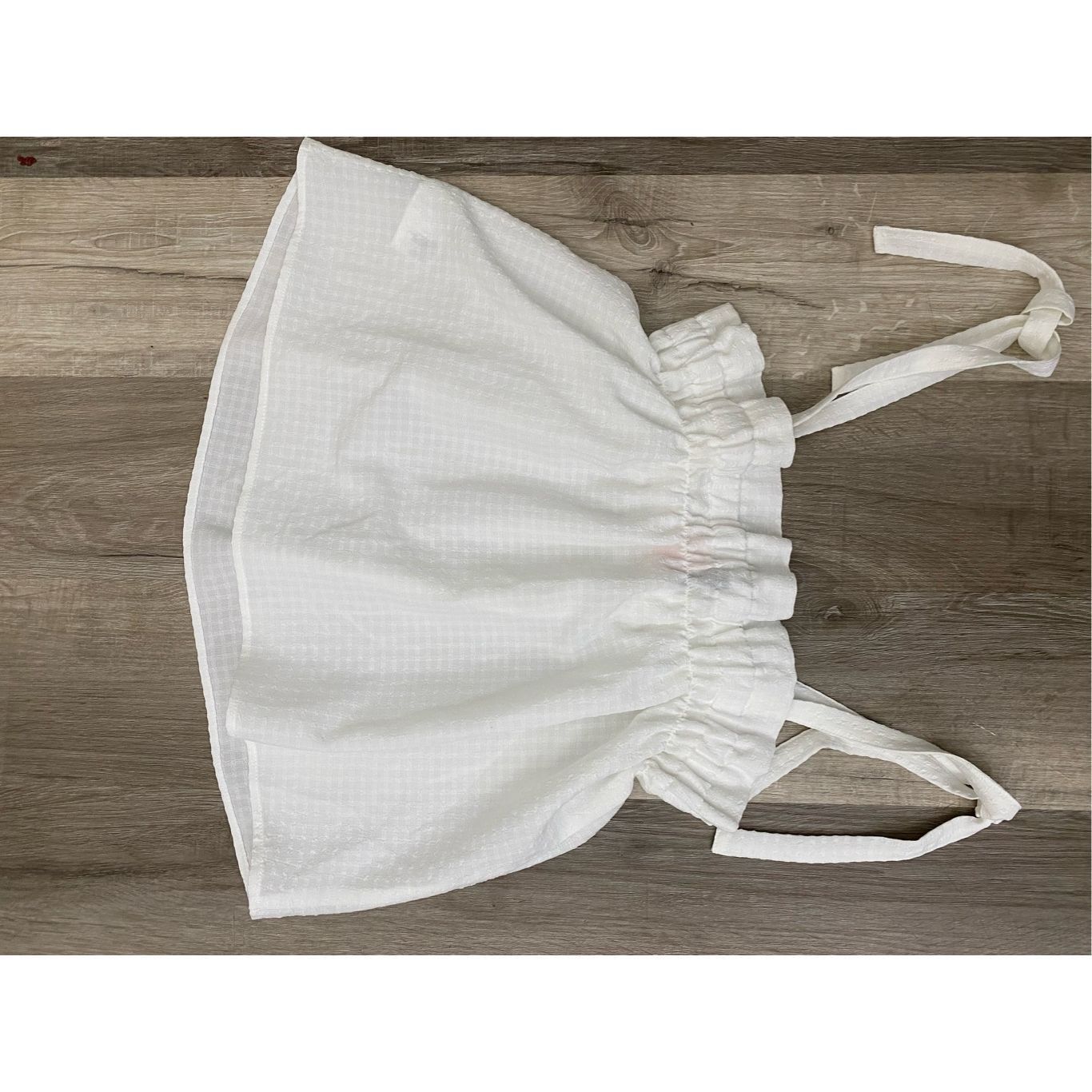 H&M H&M White Seersucker Top, Strappy Shirt, Size Small Size S / US 4 / IT 40 - 8 Thumbnail