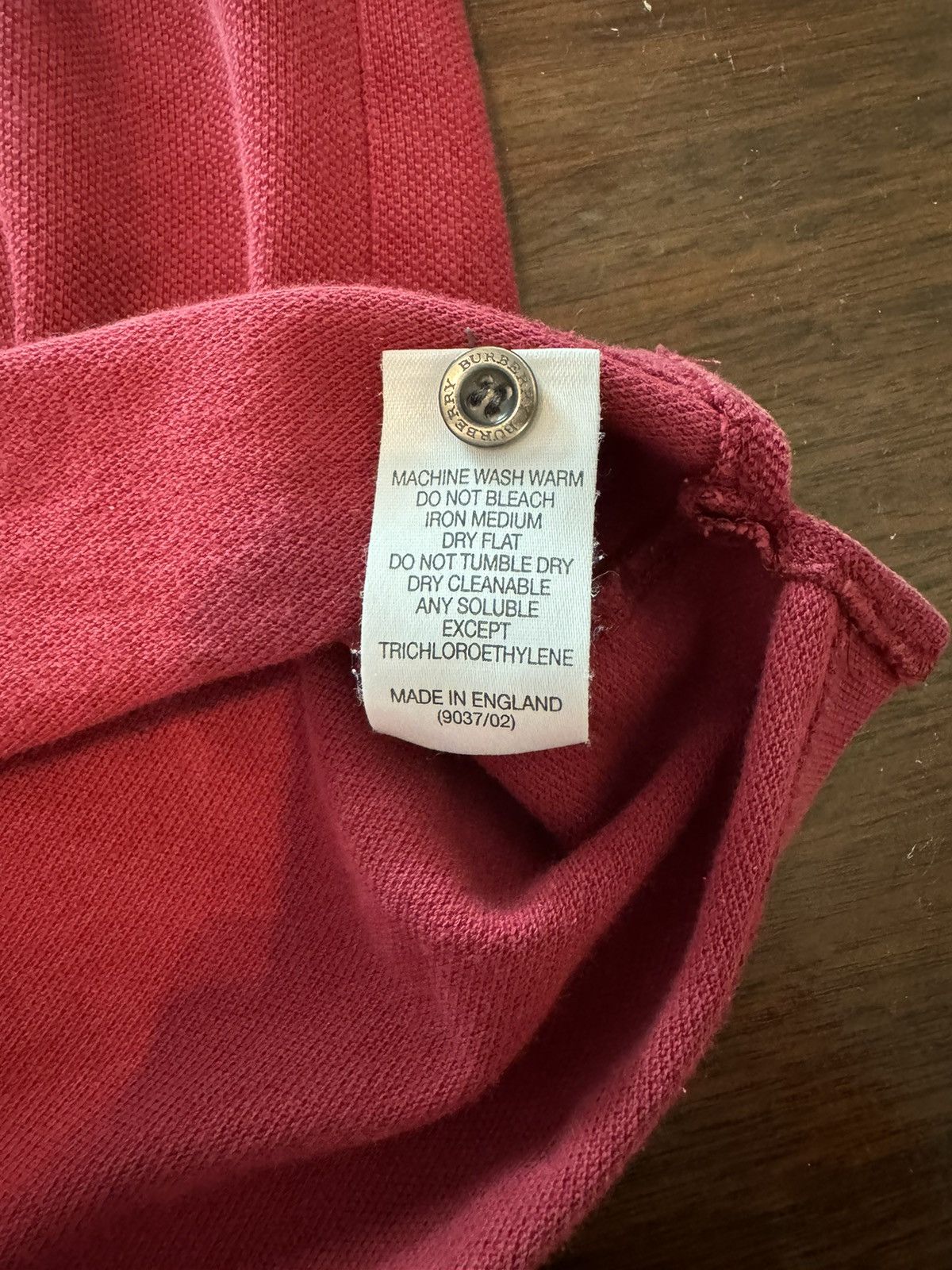 Burberry Burberry Vintage Nova Button Up Red Polo Shirt Size US L / EU 52-54 / 3 - 6 Thumbnail