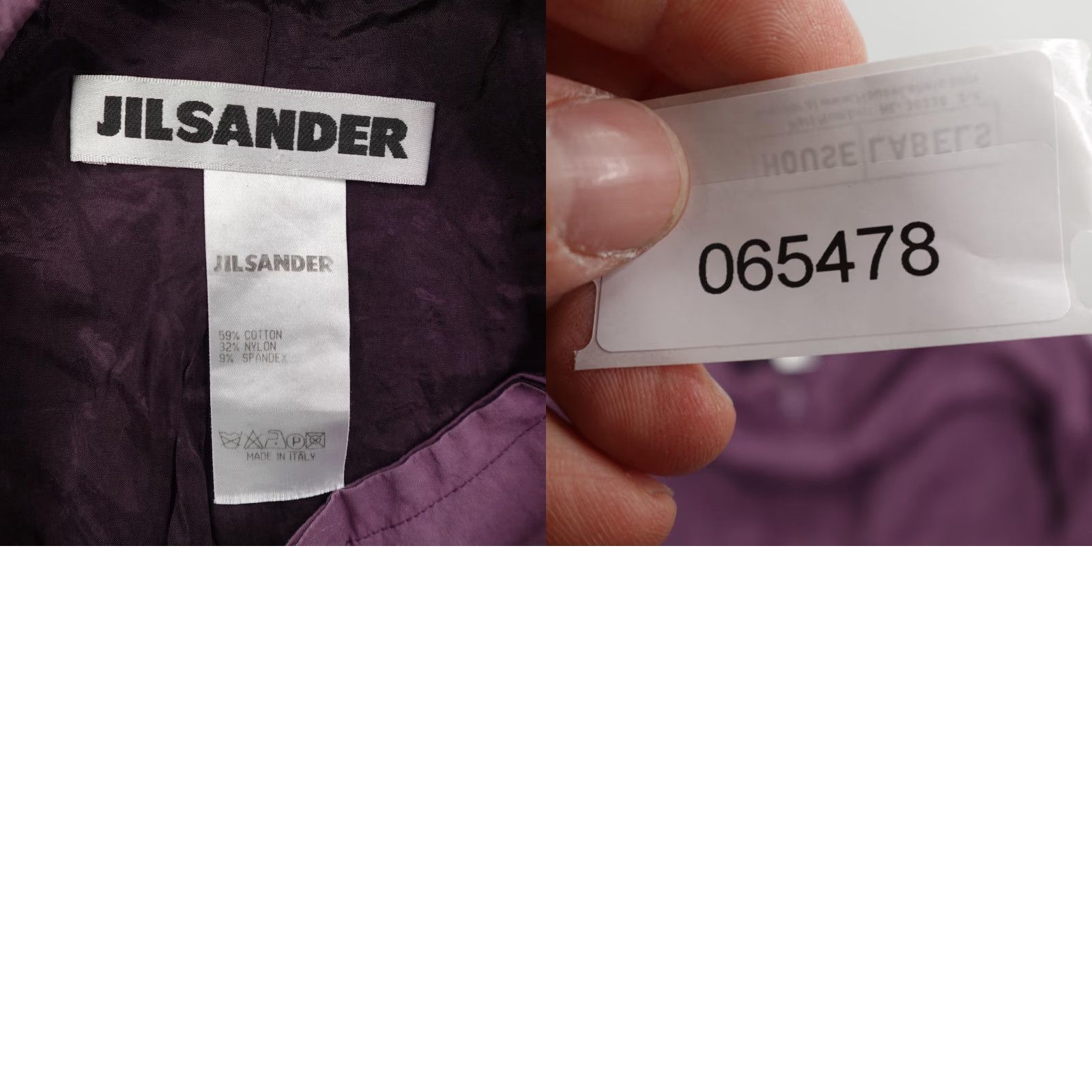 Jil Sander Jil Sander Jacket Womens 40 Purple bomber coat lined full zip flex lightweight | Zip Size S / US 4 / IT 40 - 8 Thumbnail