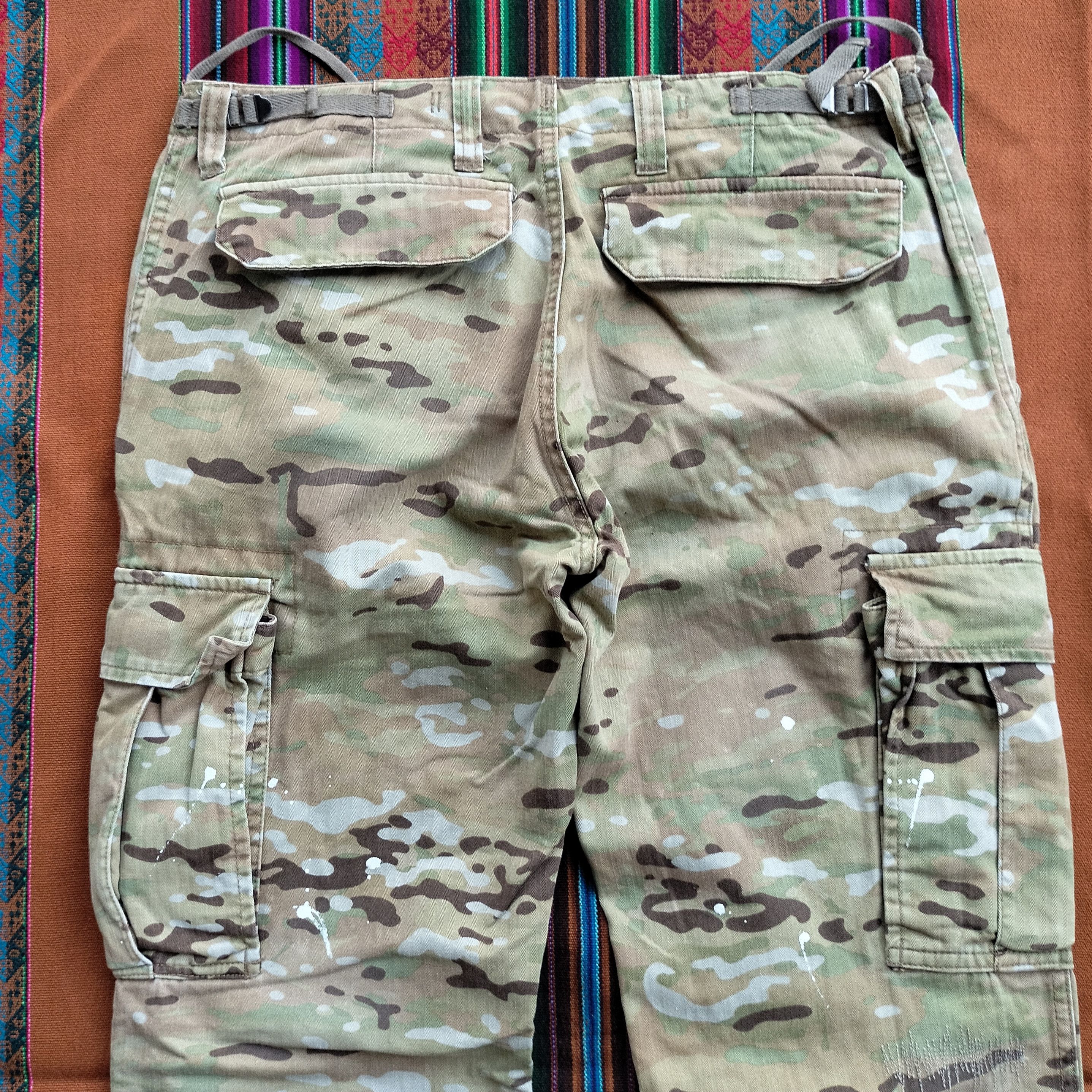 Buzz Rickson's splash paint stitching digital camou cargo pants Size US 34 / EU 50 - 4 Thumbnail