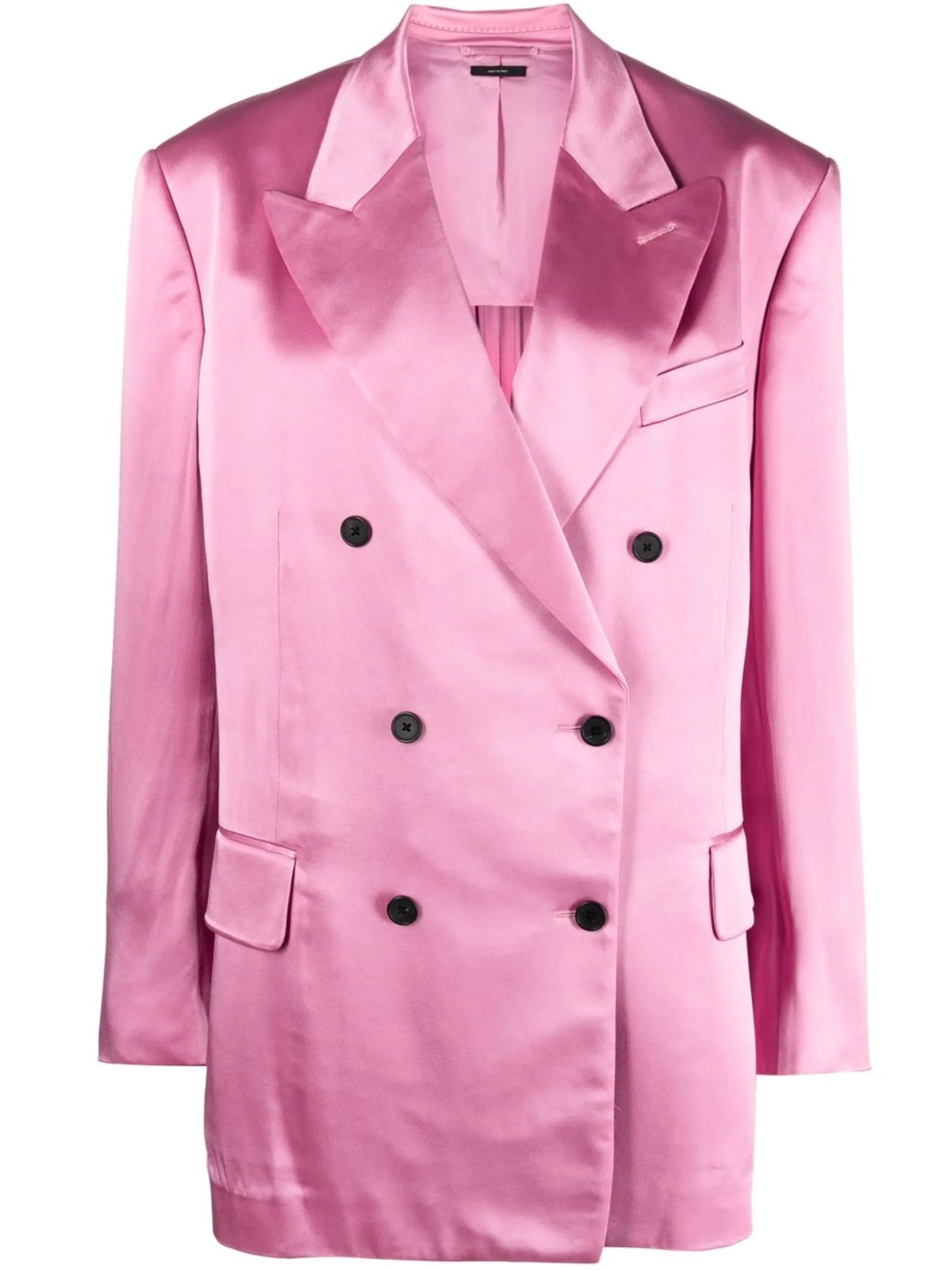 Tom Ford o1w1db10225 GI2915 Double-breasted Blazer in Fuchsia Size L / US 10 / IT 46 - 1 Thumbnail