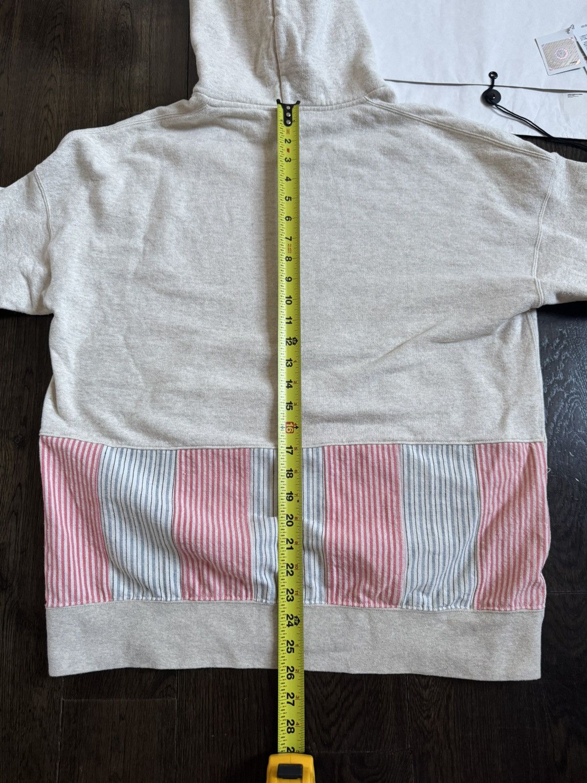 Visvim AW19 Jumbo Hoodie P.O. Stripes Size US L / EU 52-54 / 3 - 9 Thumbnail