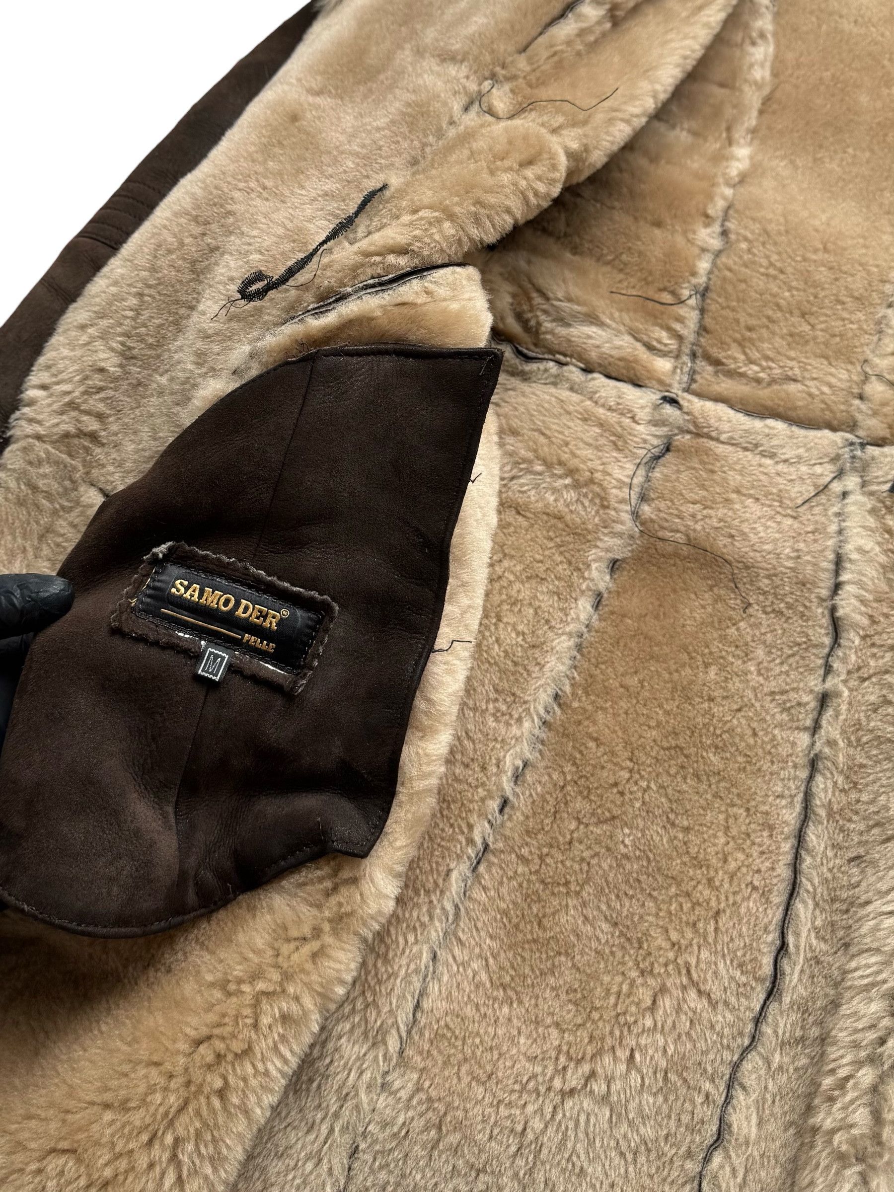 Vintage Y2K Real Sheepskin Coat(V248) Size M / US 6-8 / IT 42-44 - 6 Thumbnail