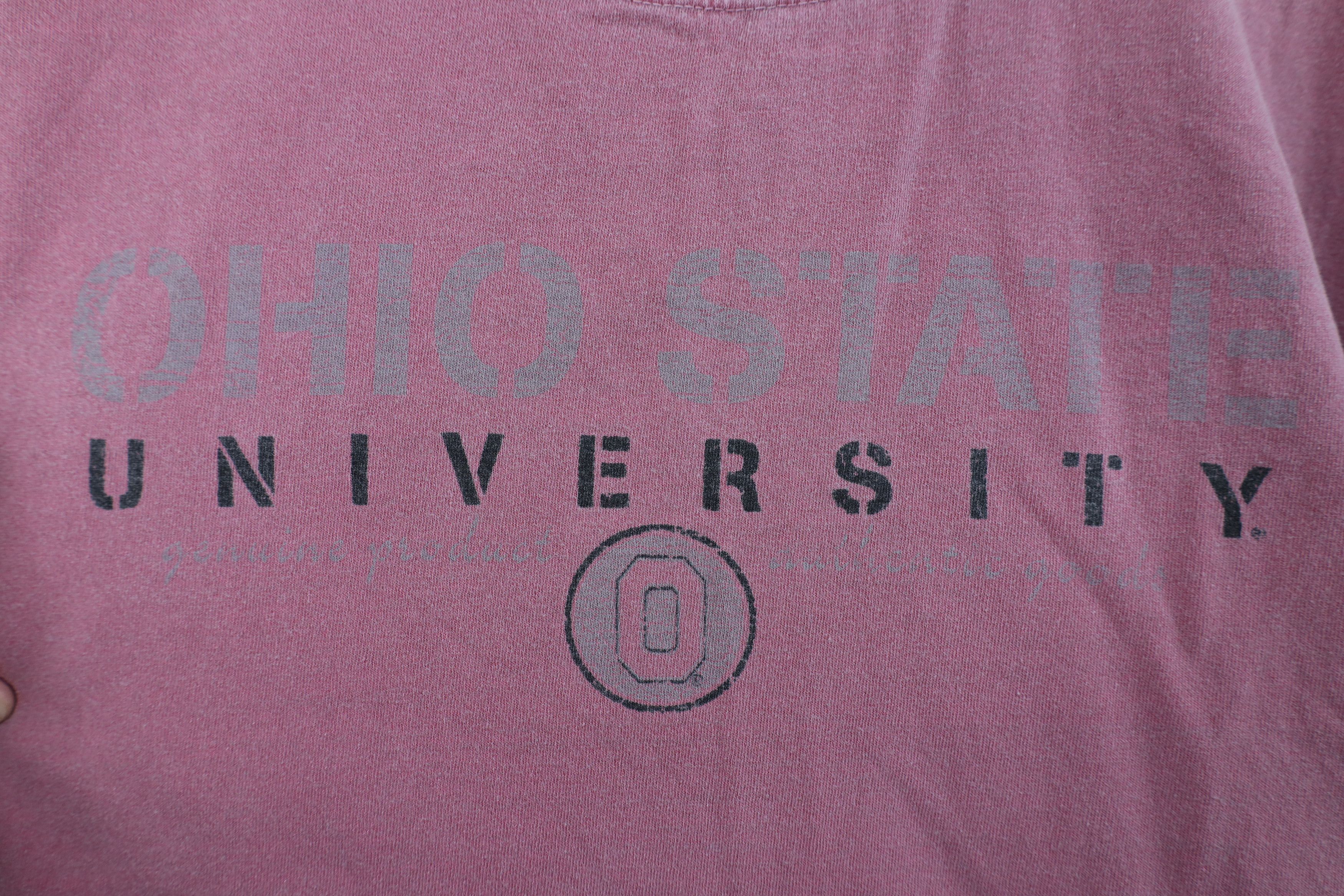 Vintage Vintage 90s Stonewash State University Short Sleeve T-Shirt Size US XL / EU 56 / 4 - 4 Thumbnail