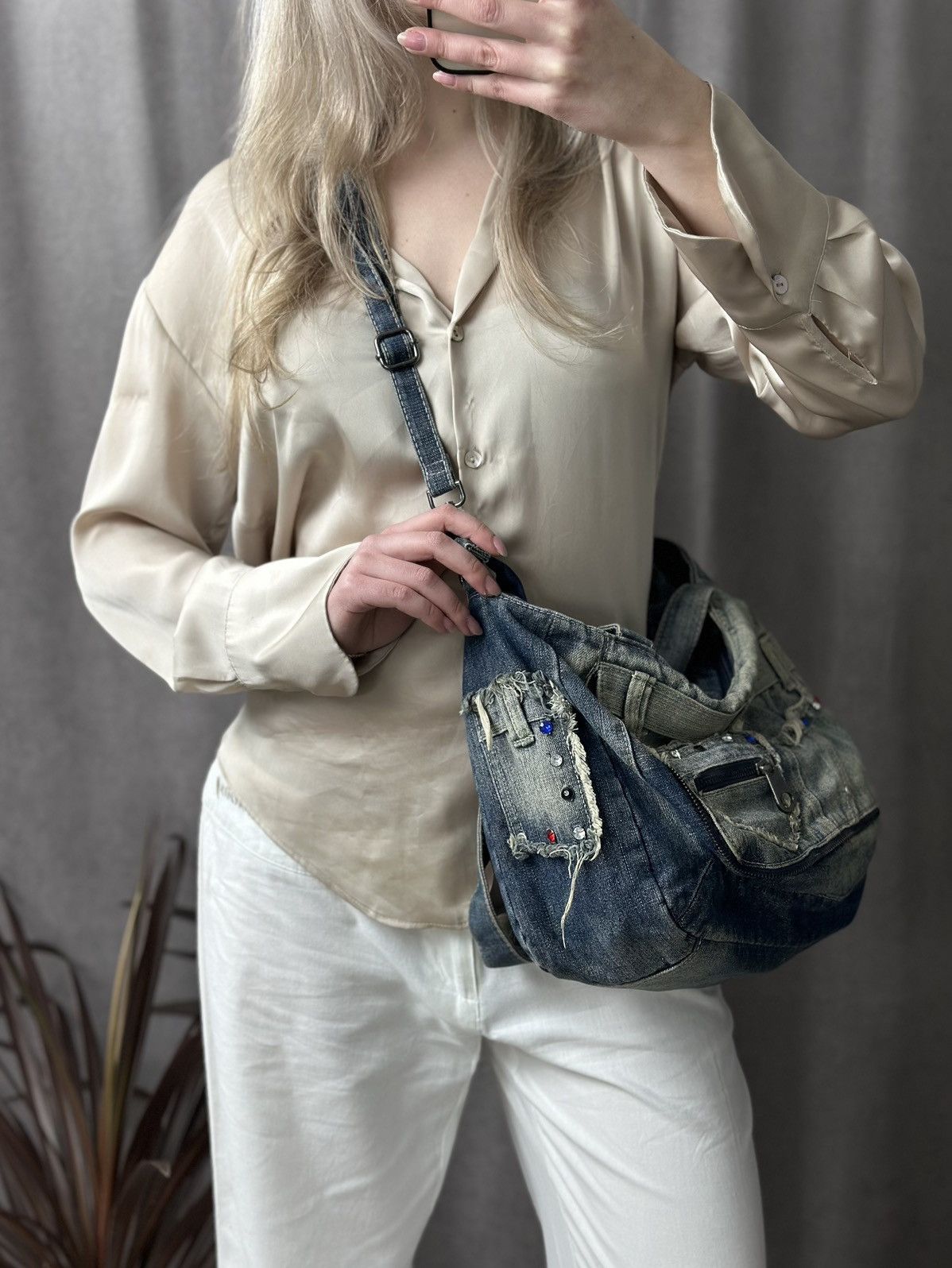 Diesel Vintage Diesel Denim Distressed Style Ifsixwasnine Y2k Dolce Size ONE SIZE - 3 Thumbnail