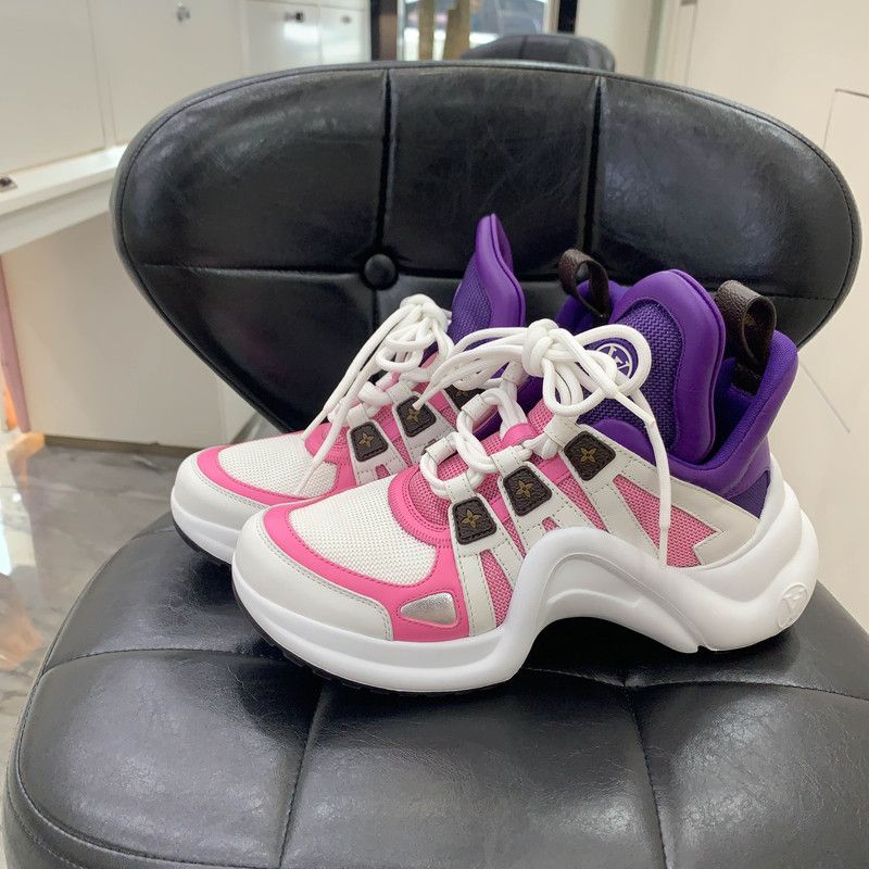 Louis Vuitton Louis Vuitton Archlight Running Shoes in White Purple Red 0079 Size US 6.5 / EU 39-40 - 1 Thumbnail