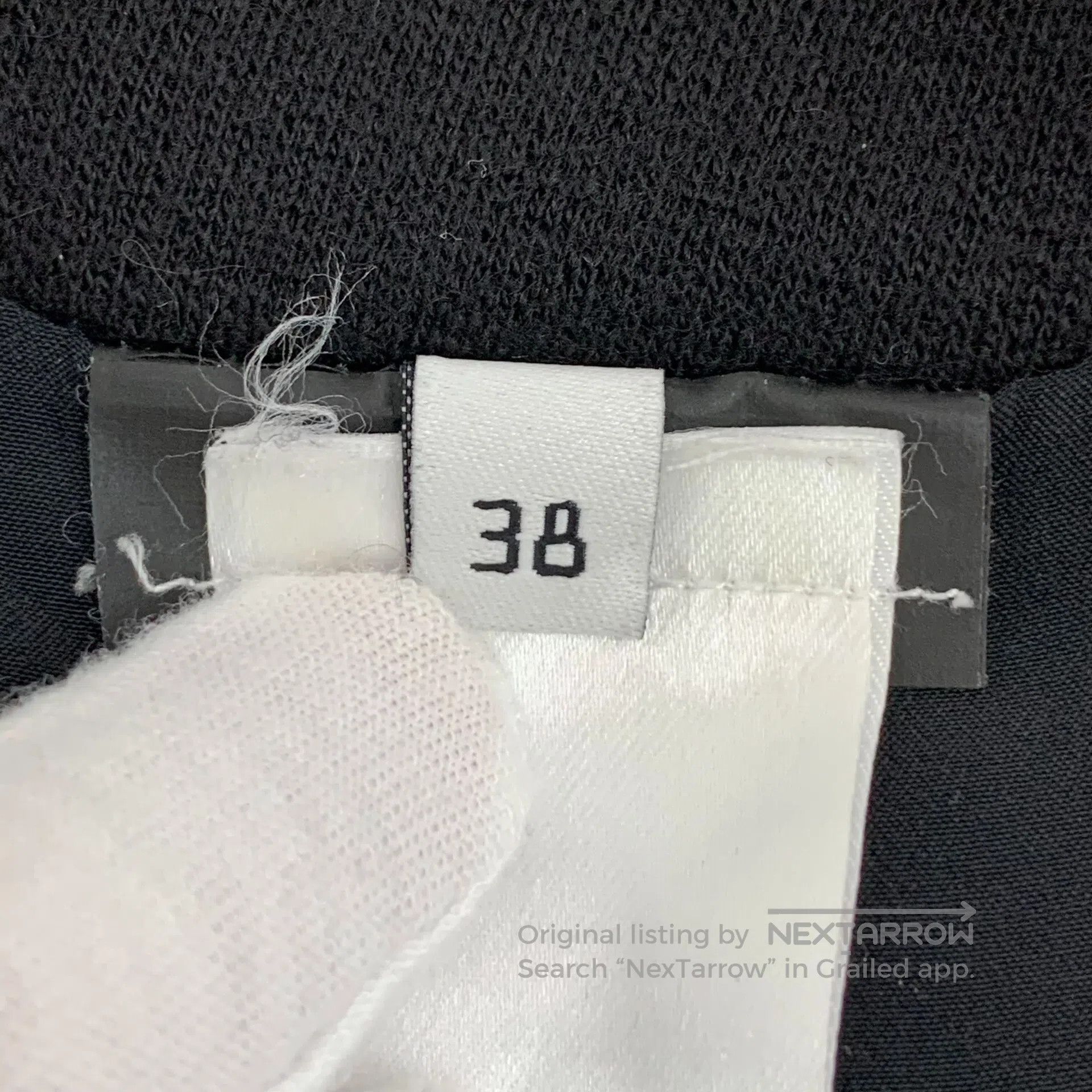 Balenciaga Balenciaga Black Asymmetrical Wool Casual Skirt| Size 37" - 6 Thumbnail