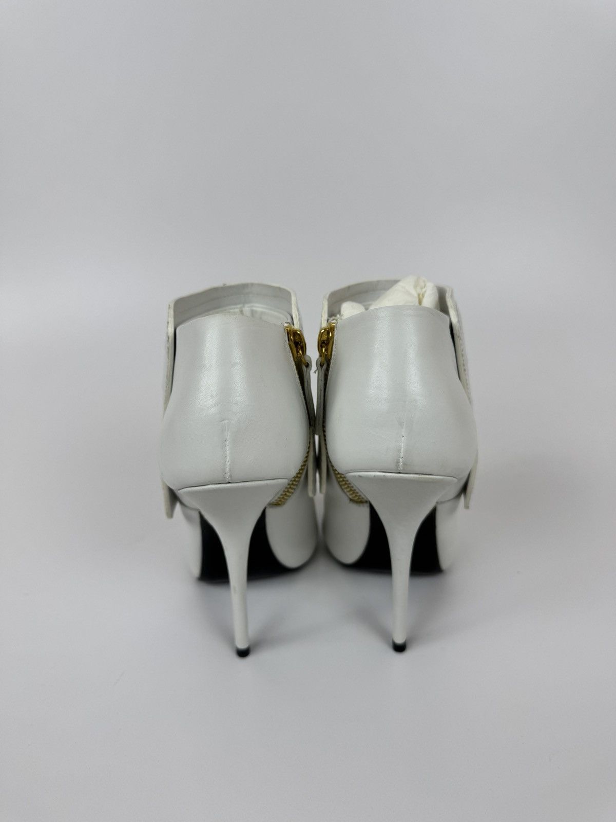 Giuseppe Zanotti Giuseppe Zanotti Open Ankle Boots Leather Stiletto High Heel Size US 10 / IT 40 - 7 Thumbnail