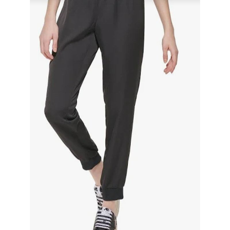Karl Lagerfeld Karl Lagerfeld Satin Joggers Lace Trim Back Drawstring M Size 30" / US 8 / IT 44 - 1 Thumbnail
