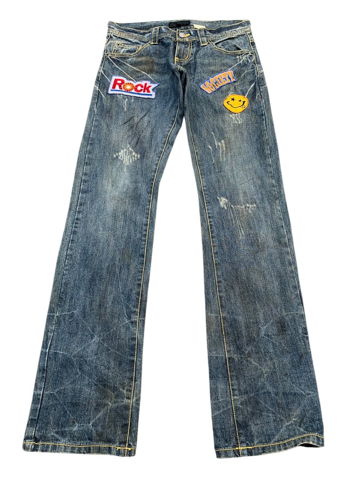 Kapital IN THE ATTIC RUSTY ROCK PUNK DISTRESSED DENIM Size US 32 / EU 48 - 1 Thumbnail