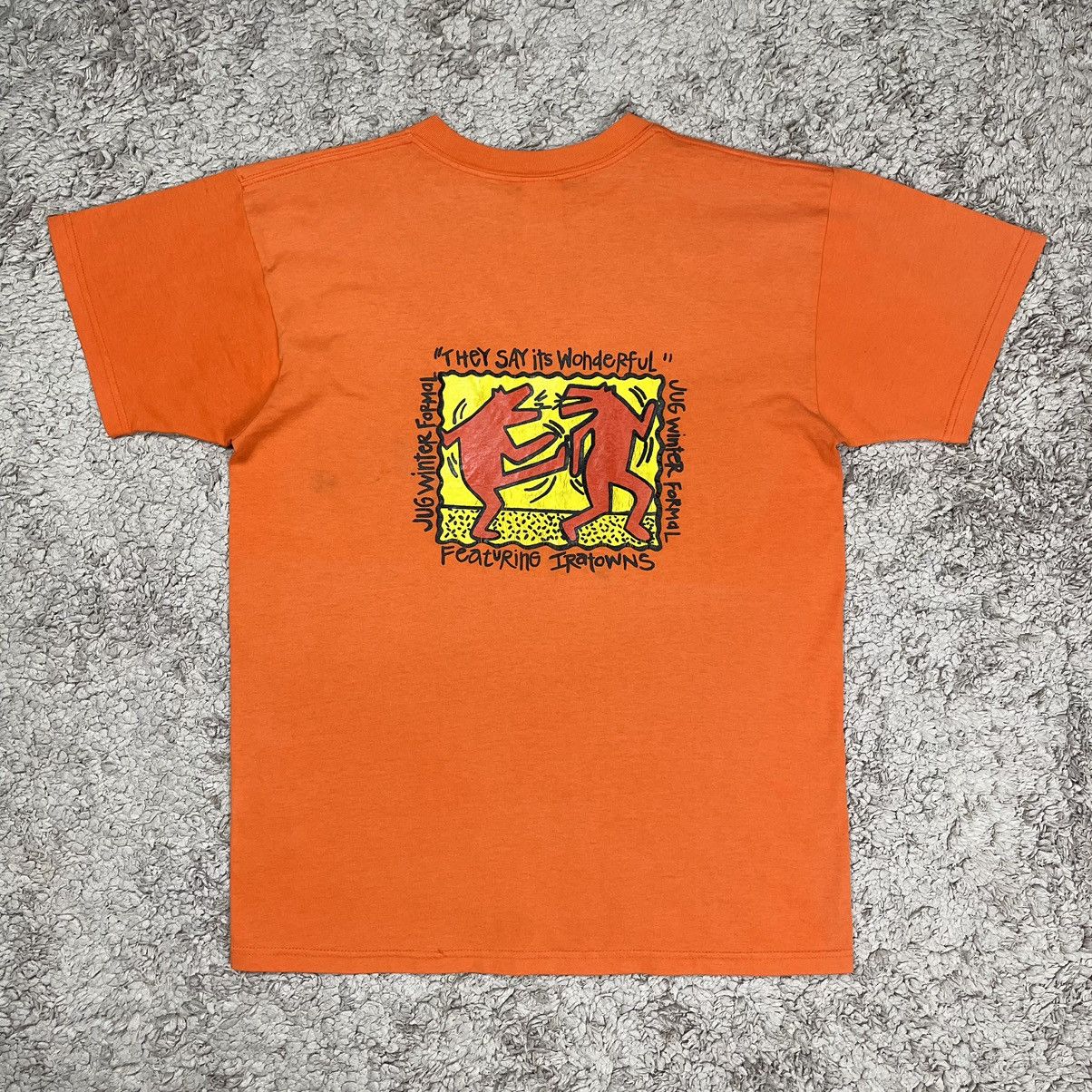 Vintage Vintage Art Keith Haring Parody T-shirt Size US L / EU 52-54 / 3 - 1 Thumbnail