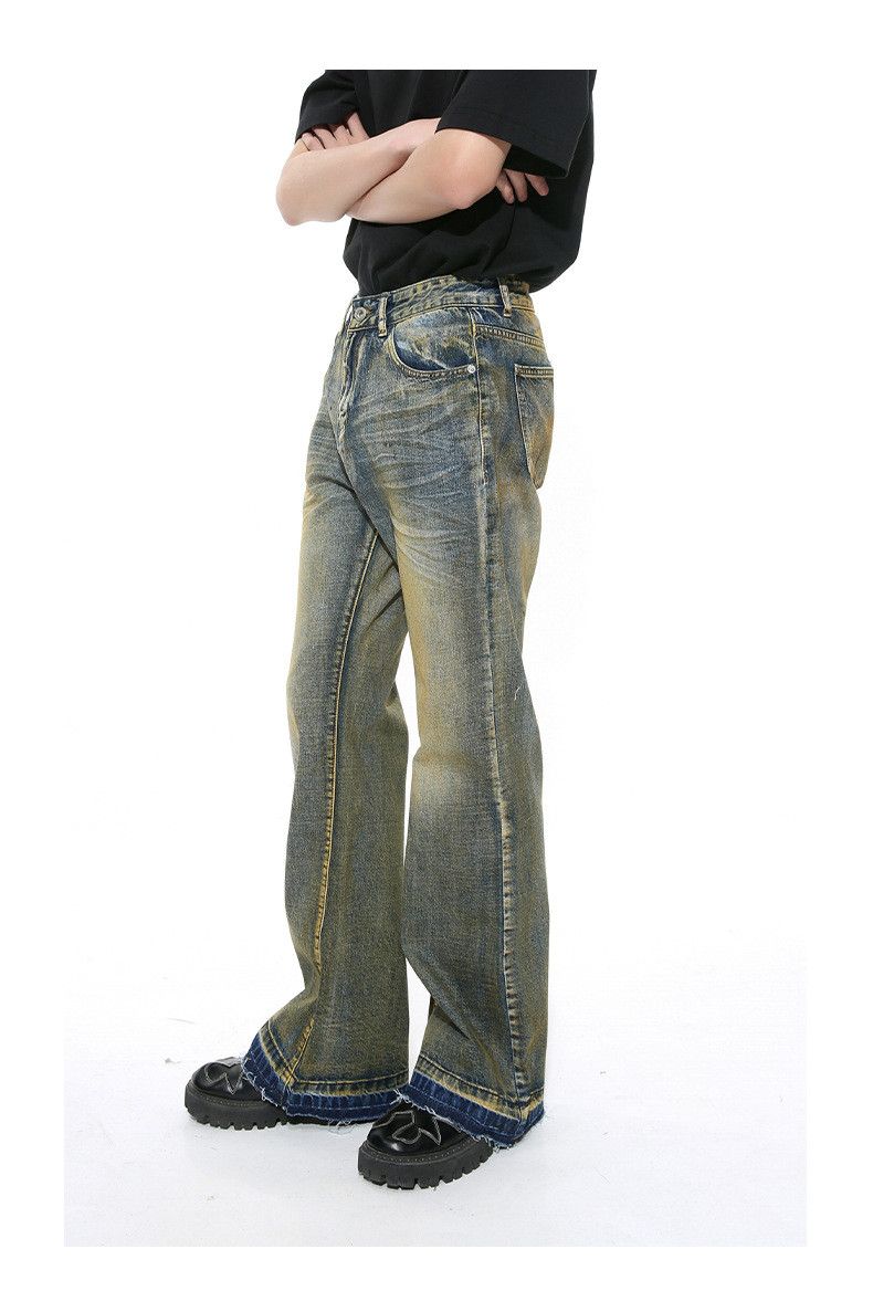 Japanese Brand × Jean Vintage niche design distressed straight jeans Size US 32 / EU 48 - 6 Thumbnail