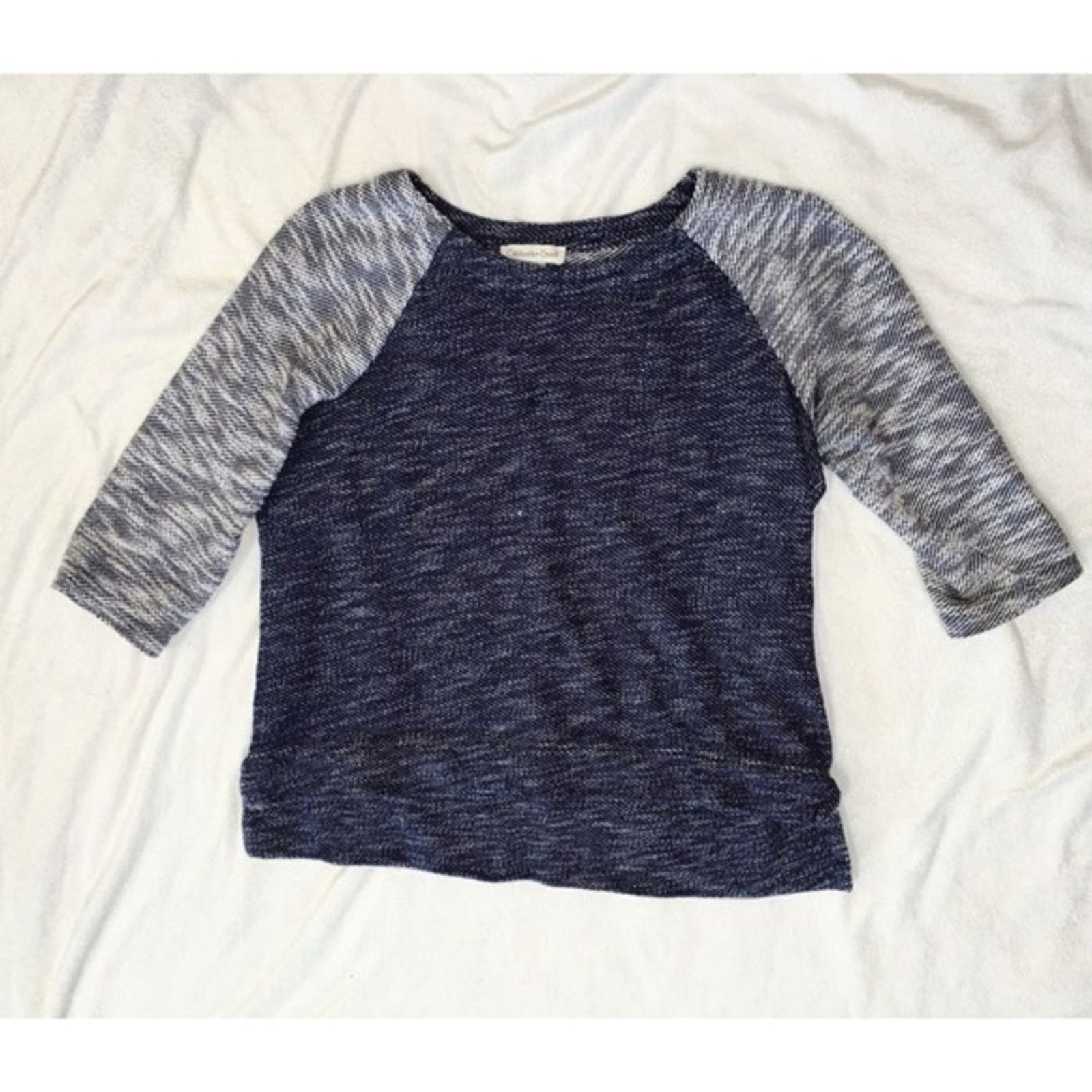 Coldwater Creek Coldwater Creek Blue Baseball Tee Style Sweater | Sz M Size M / US 6-8 / IT 42-44 - 2 Thumbnail