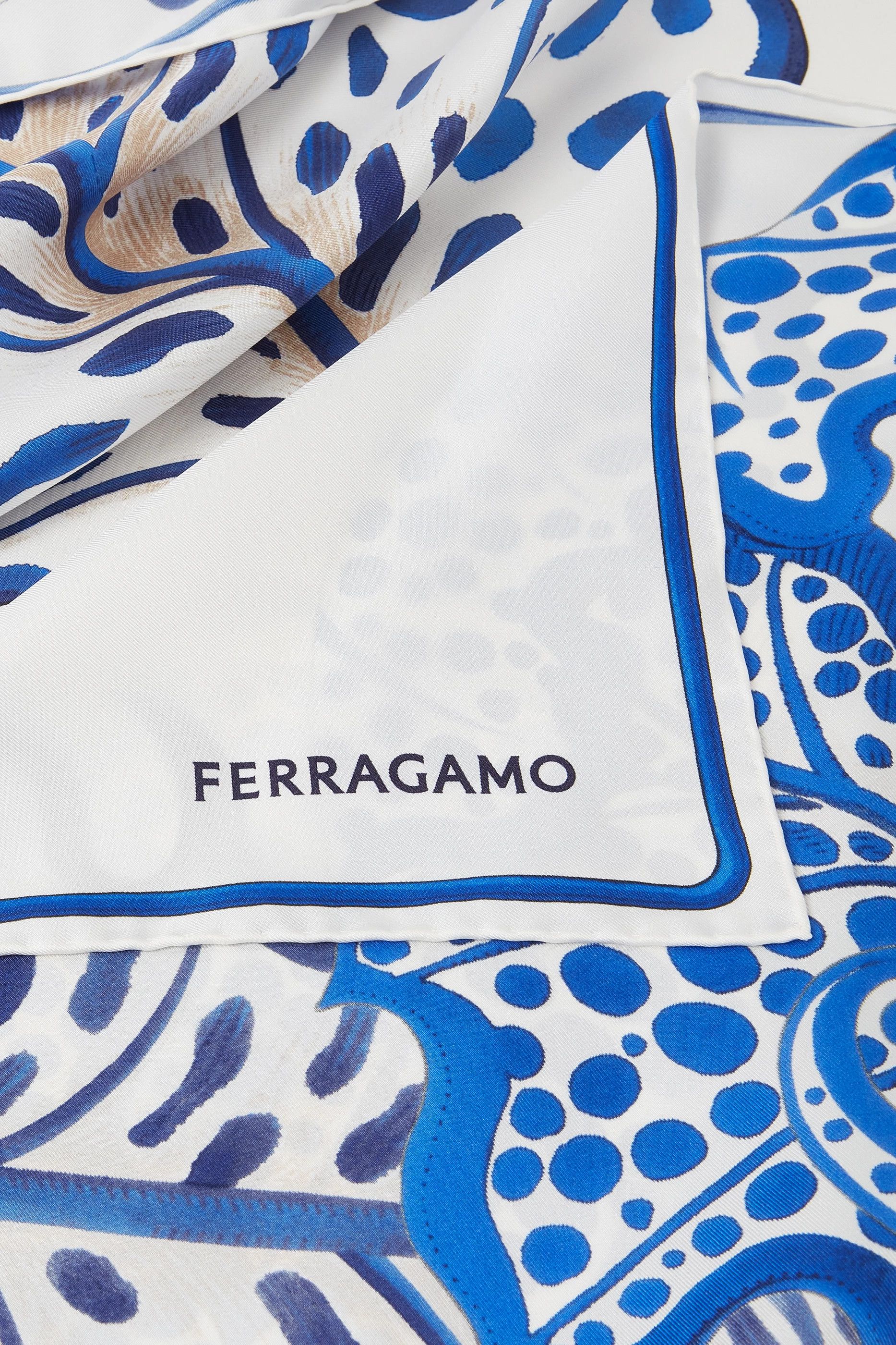 Salvatore Ferragamo o1s1rm1024 Size: 90x90 Cm / Scarf in Multicolor Size ONE SIZE - 4 Thumbnail