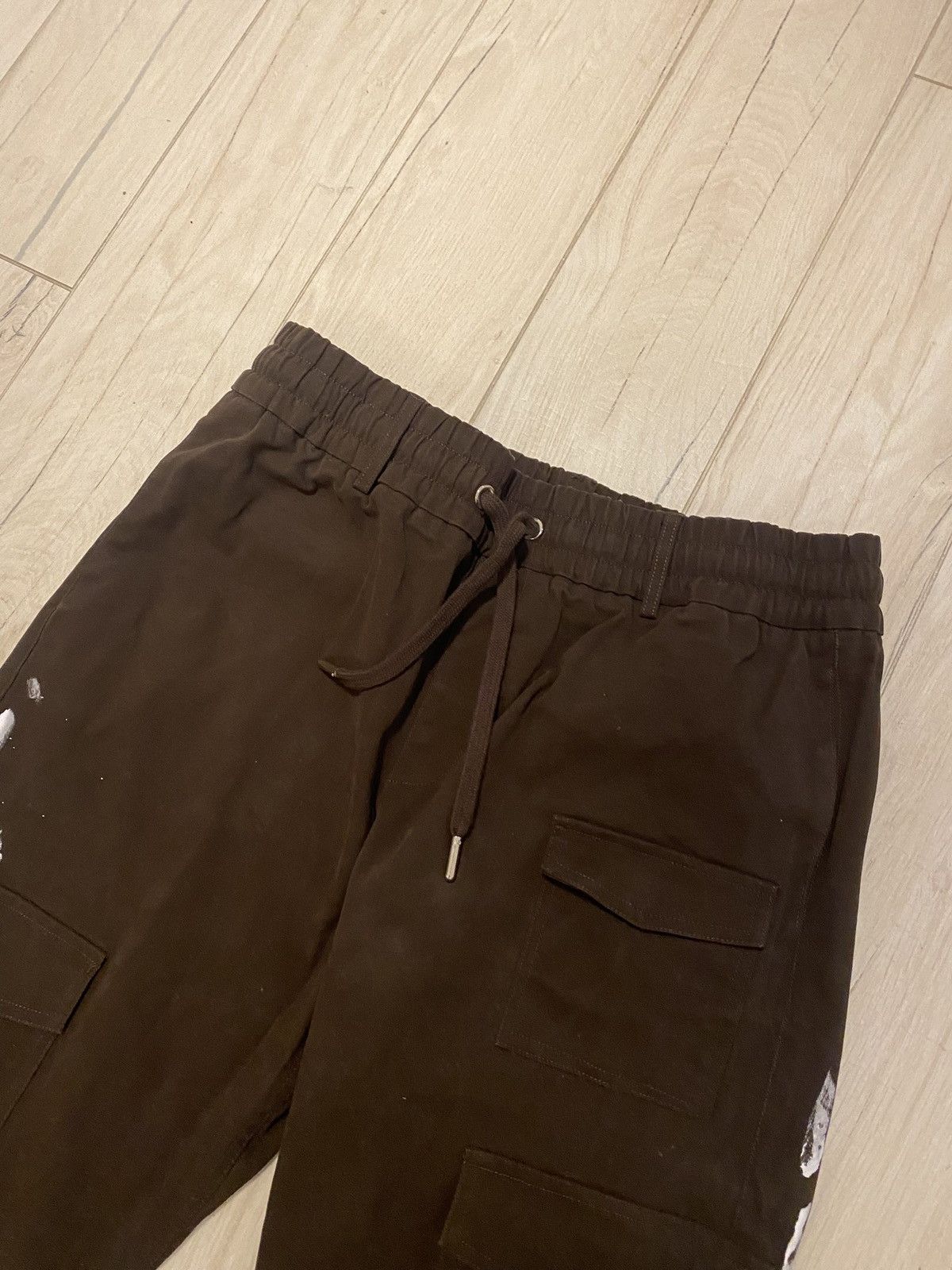 Maniere De Vior Maniere De Vior Handpanited Brown Cargo Pants Size US 32 / EU 48 - 7 Thumbnail
