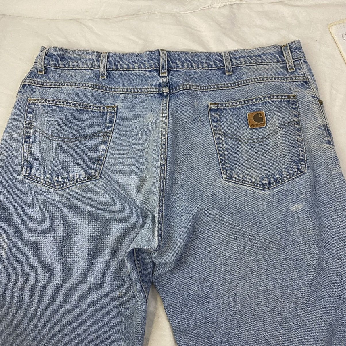 Carhartt Carhartt Denim Jeans Mens Light Wash Sz 44 Frayed Hem GUC Size US 44 / EU 60 - 6 Thumbnail