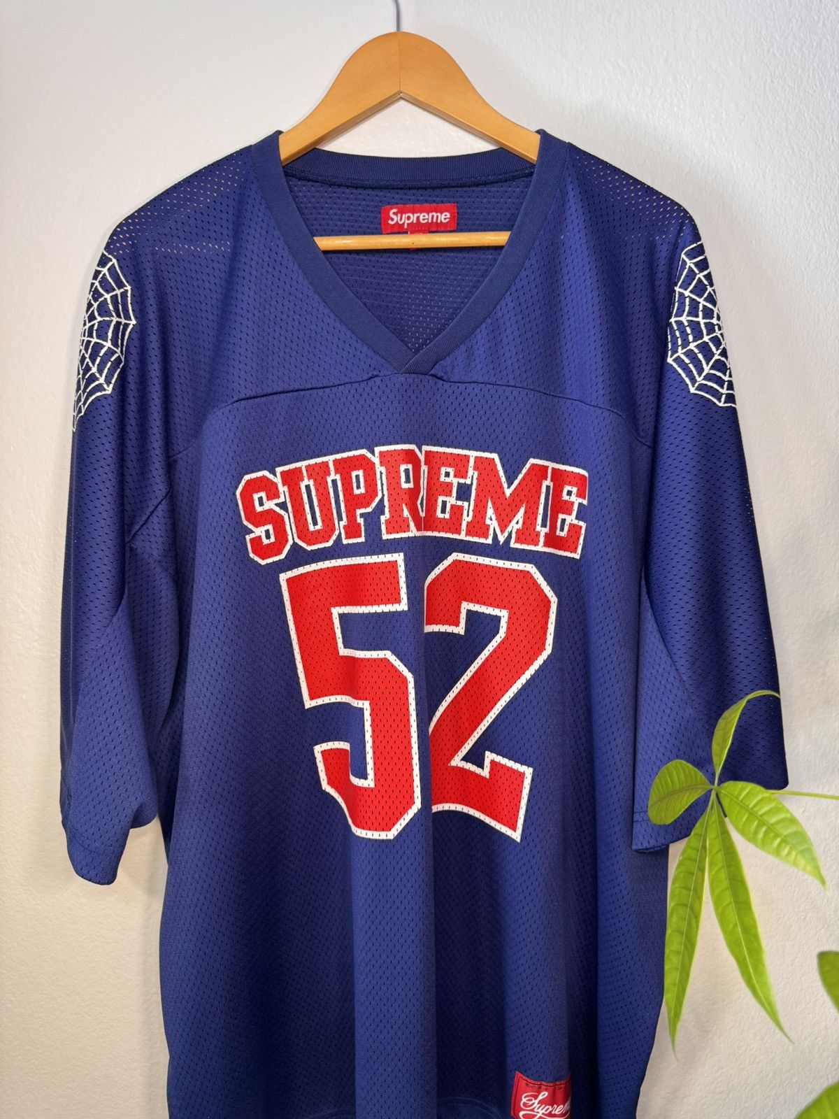 Supreme Supreme Spider Web Football Jersey “Navy” Size US XXL / EU 58 / 5 - 2 Thumbnail