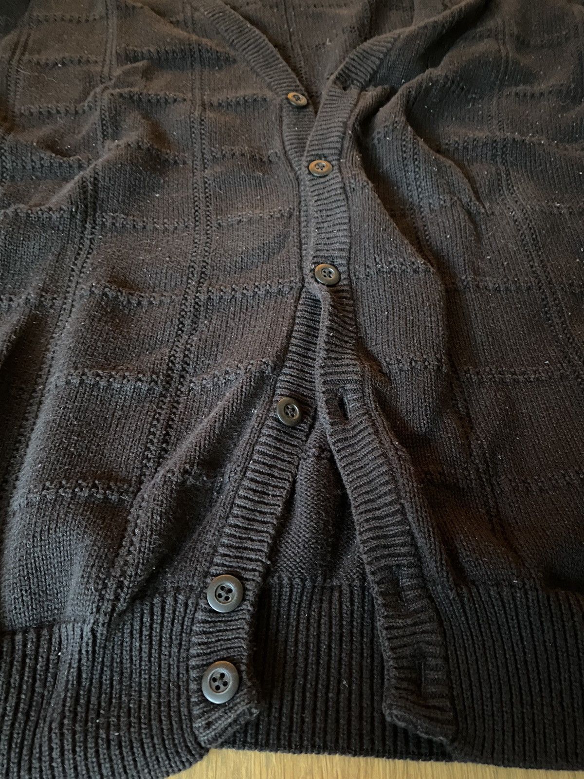 Roundtree & Yorke Vintage Black Cardigan Size US XL / EU 56 / 4 - 3 Thumbnail