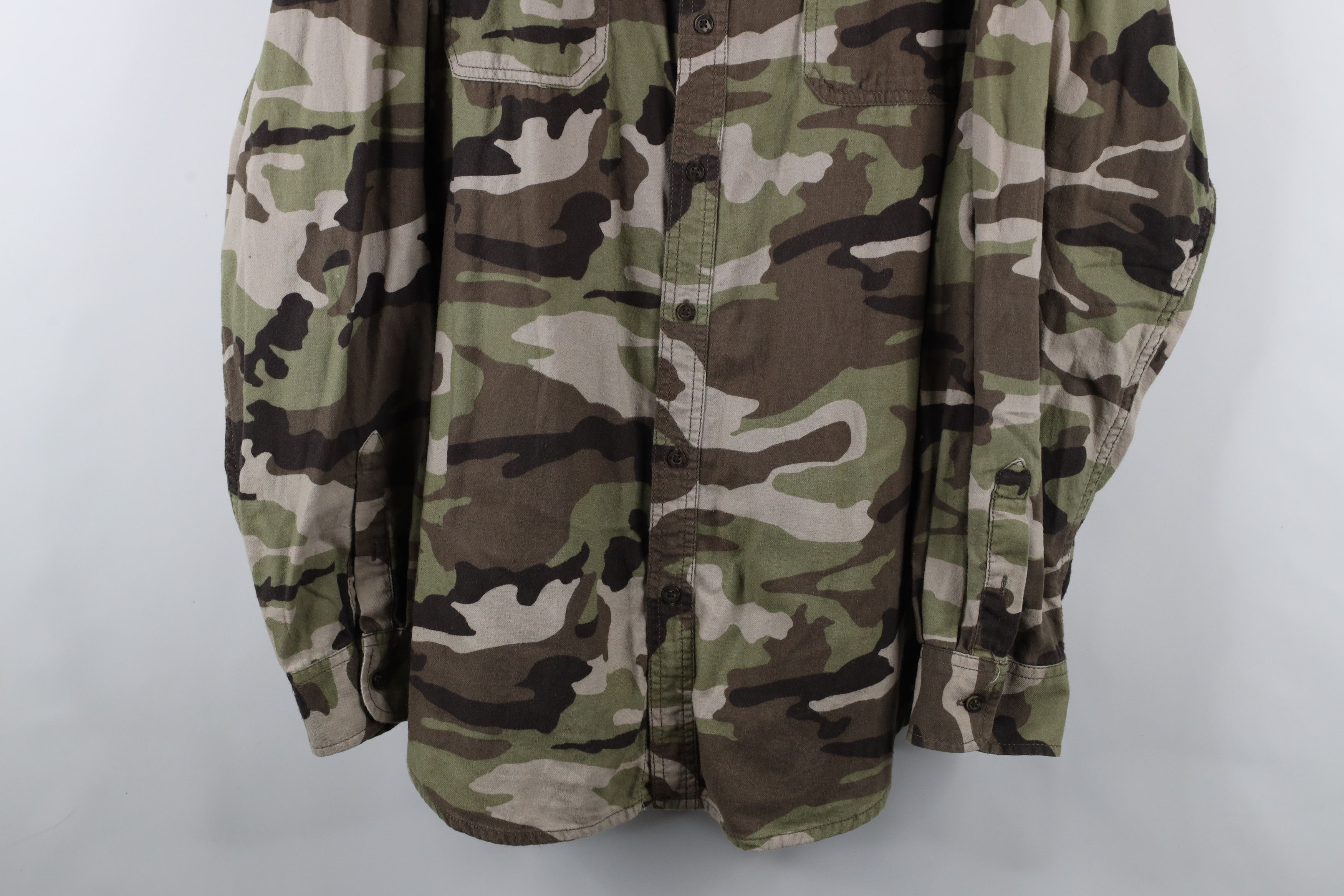 Vintage Vintage 90s Streetwear Camouflage Collared Button Shirt Size US XXL / EU 58 / 5 - 3 Thumbnail
