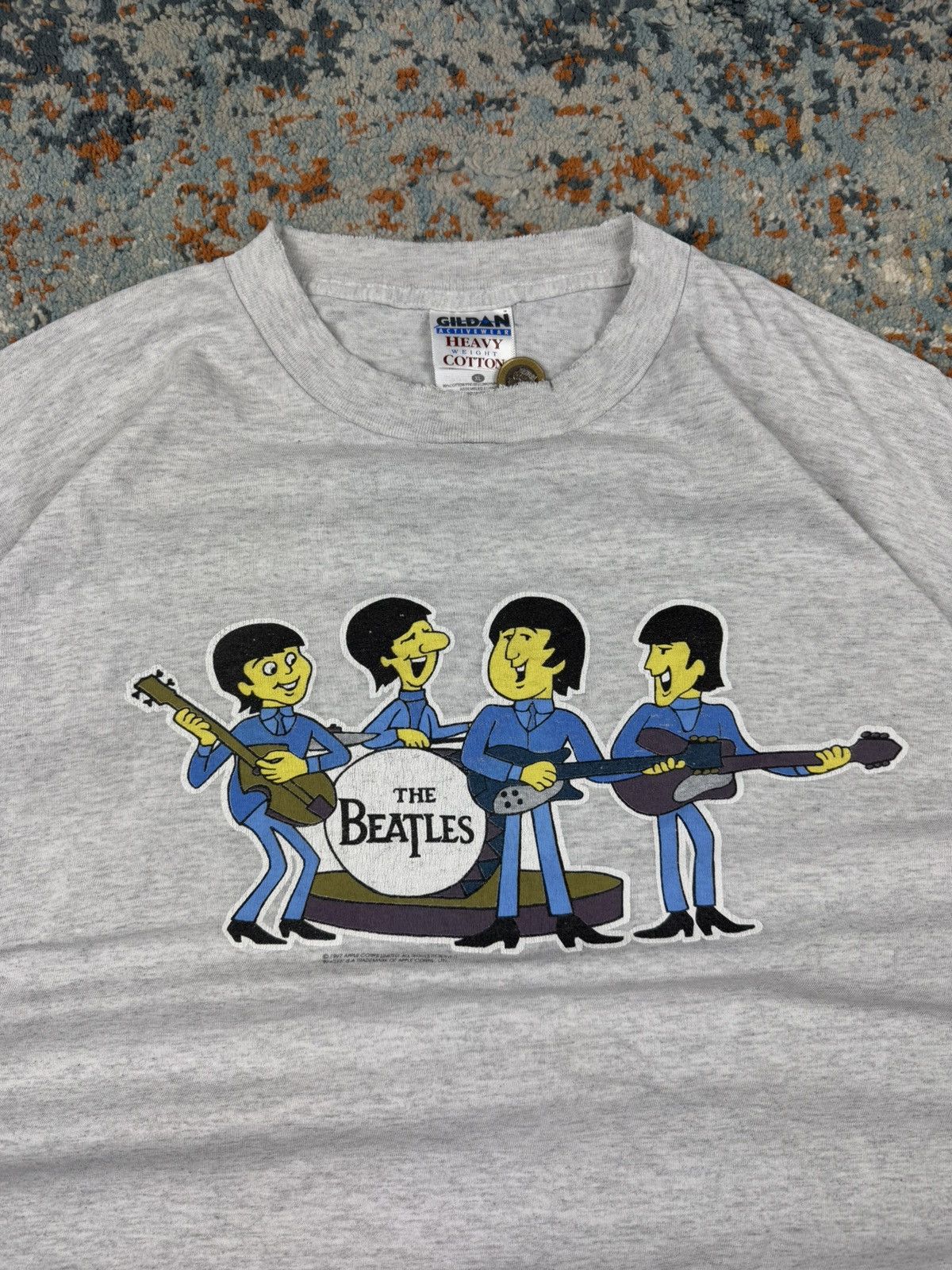 Band Tees × Vintage Vintage 1997 The Beatles cartoon style graphic band tee Size US XL / EU 56 / 4 - 7 Thumbnail