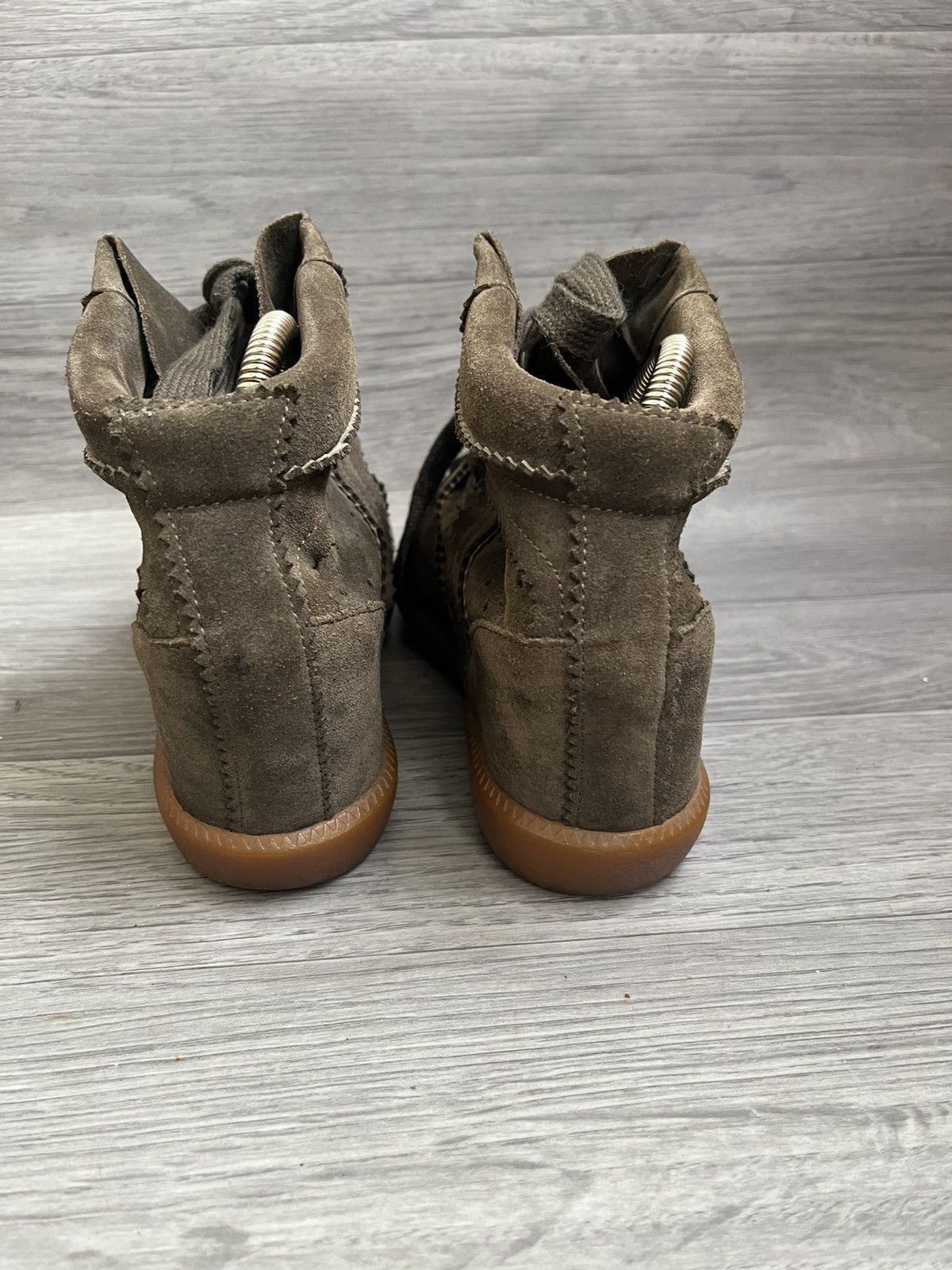 Isabel Marant Isabel marant olive green suede wedge Y2k boots sz 39 Size US 9 / IT 39 - 5 Thumbnail