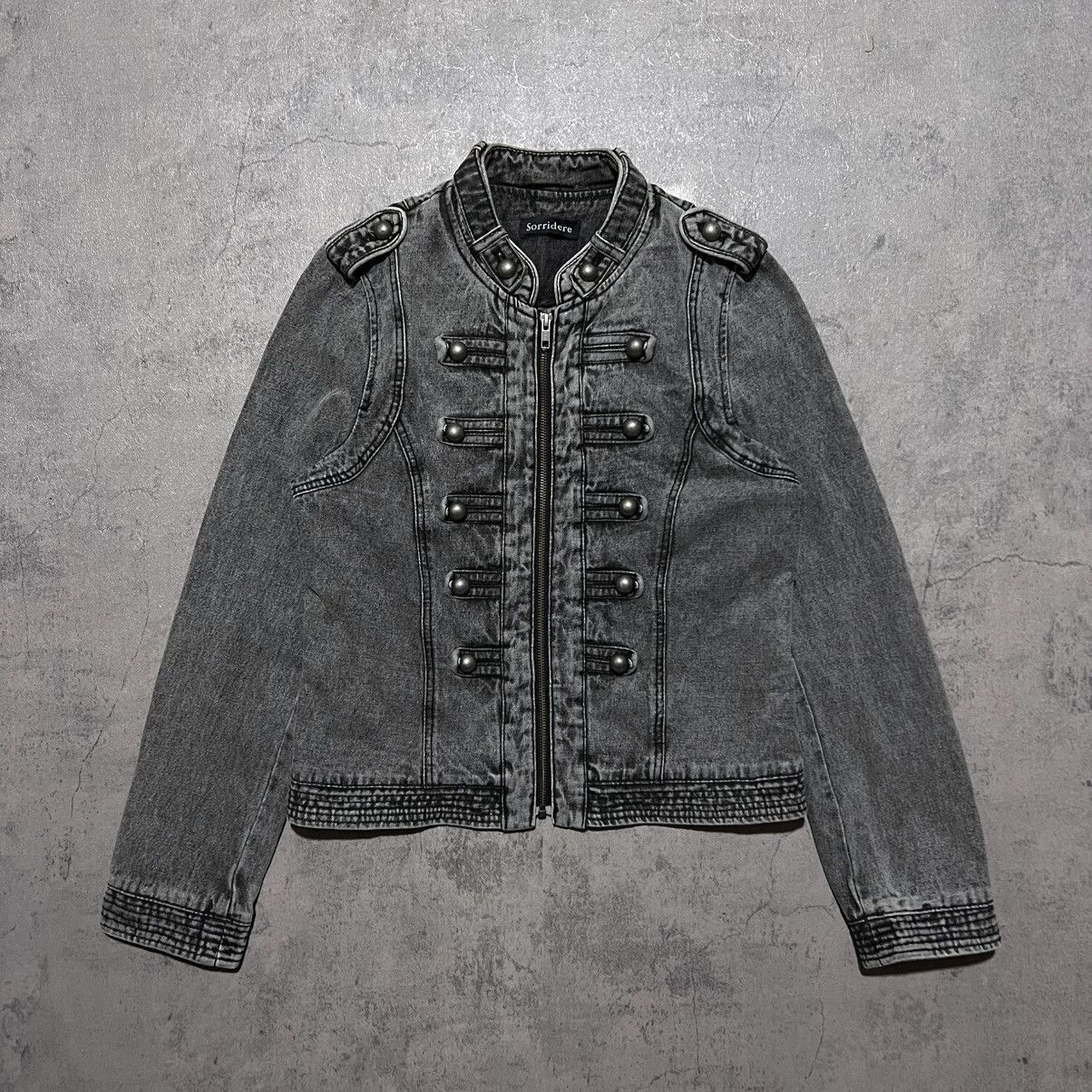 Japanese Brand Sorridere Napoleon Hussar Military Denim Jacket Size US L / EU 52-54 / 3 - 2 Thumbnail