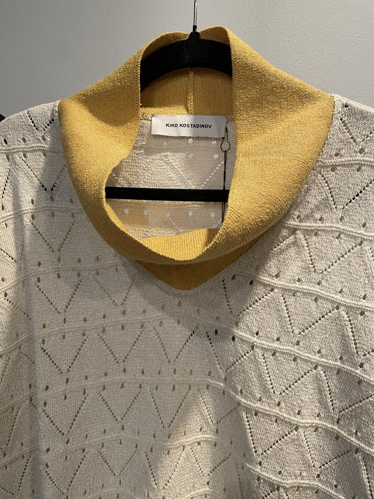 Kiko Kostadinov Kiko Kostadinov SS24 Beige & Yellow Brecht Turtleneck Size US M / EU 48-50 / 2 - 1 Thumbnail
