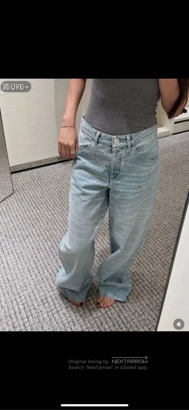 Chanel Chanel Light Blue Pearl Jeans for Sale. Size US 40 / EU 56 - 6 Thumbnail