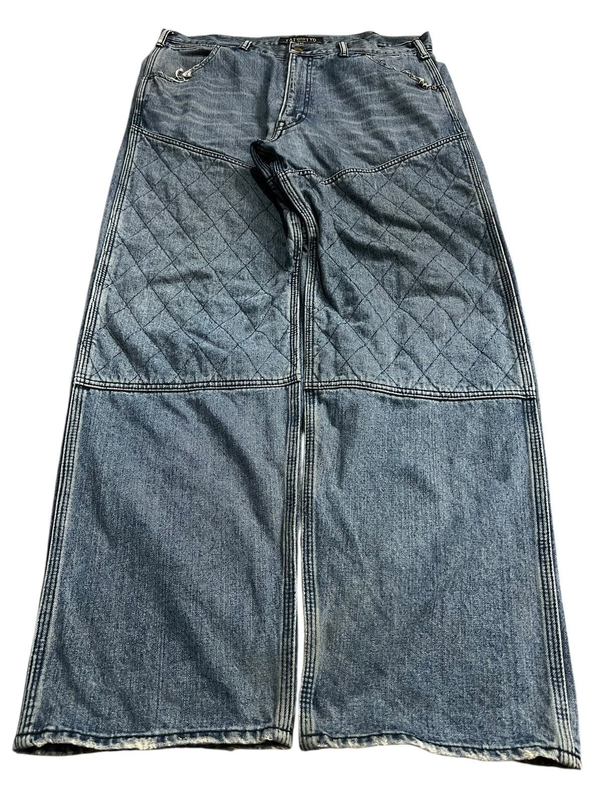 💥Baggy💥Vintage Fat Tyo Sashiko Boro Style Denim