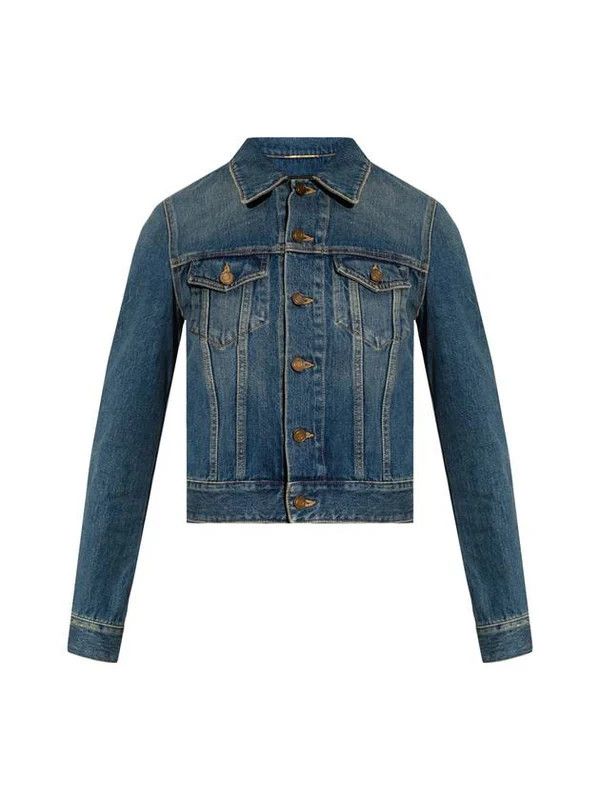 Saint Laurent Paris o1bcso1str1124 Classic Jacket in Blue Size L / US 10 / IT 46 - 1 Preview