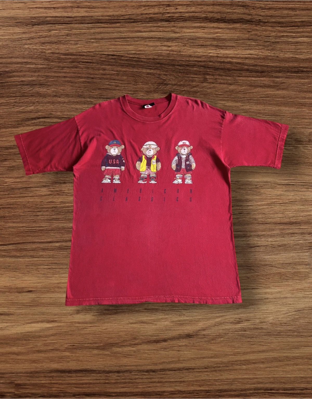 Japanese Brand × Polo Ralph Lauren × Vintage Japanese Brand CHIC Triple Bear Polo Bear Style T-Shirt Size US L / EU 52-54 / 3 - 1 Thumbnail