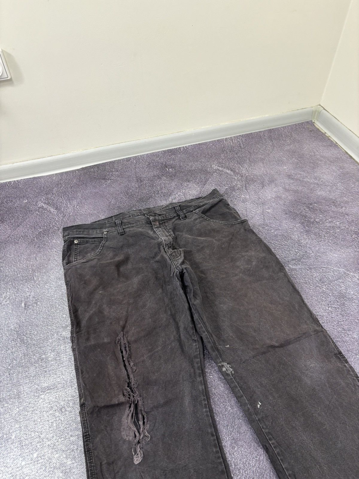 Dickies Vintage Dickies Faded Black Workwear Hype Baggy Pants Jeans Size US 36 / EU 52 - 11 Thumbnail