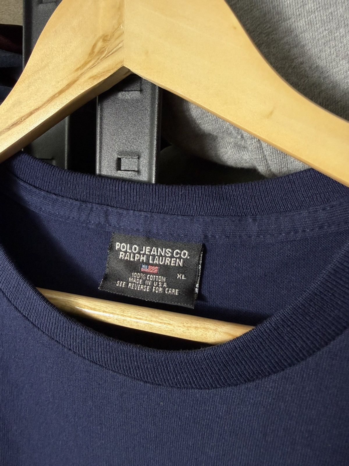 Polo Ralph Lauren Vintage Polo Jeans Co Ralph Lauren T Shirt USA Flag Logo Tee Size US XL / EU 56 / 4 - 7 Thumbnail