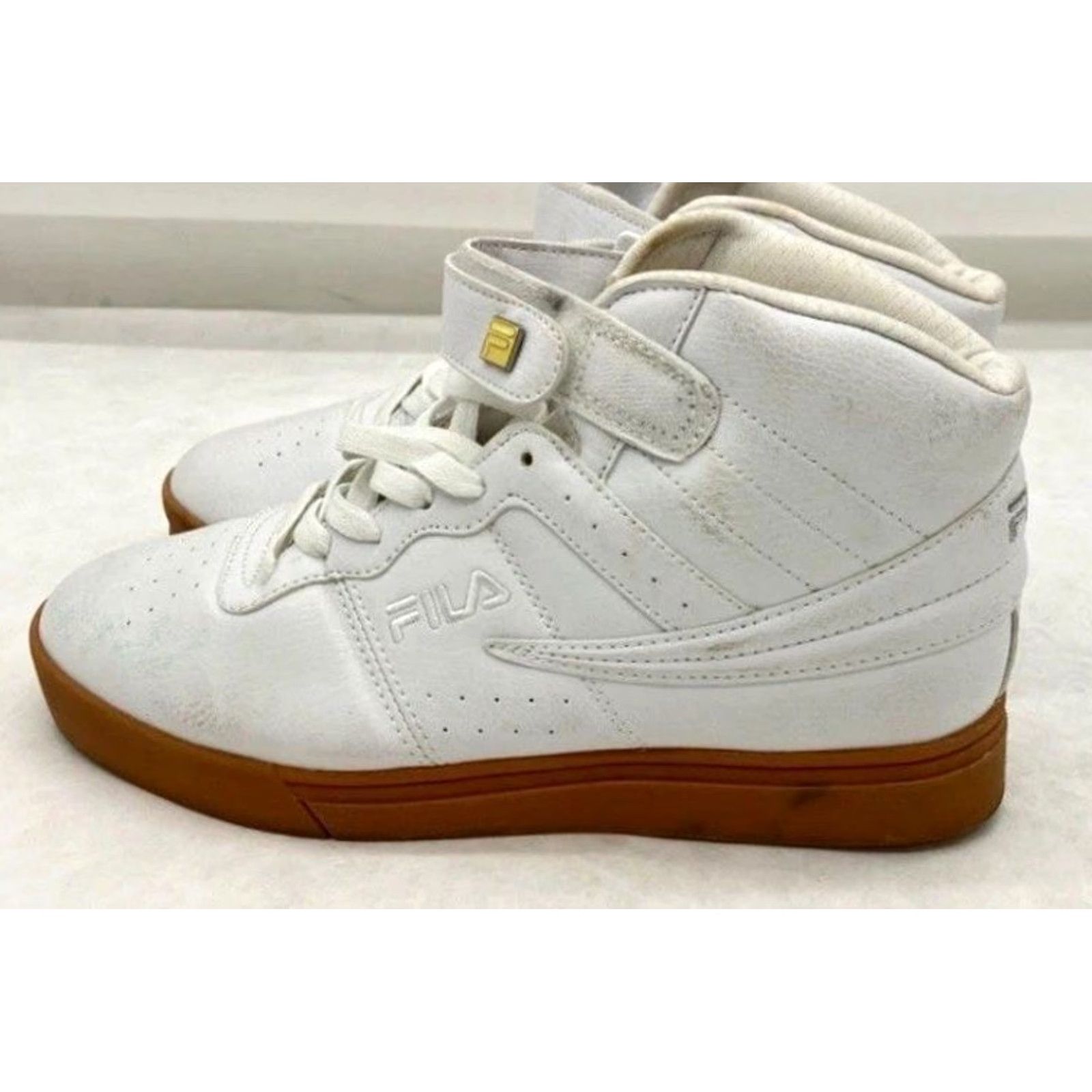 Fila Fila Vulc 13 White High Top Sneakers Women US 8.5 Lace Up Straps Athletic Shoes Size US 9 / IT 39 - 3 Thumbnail