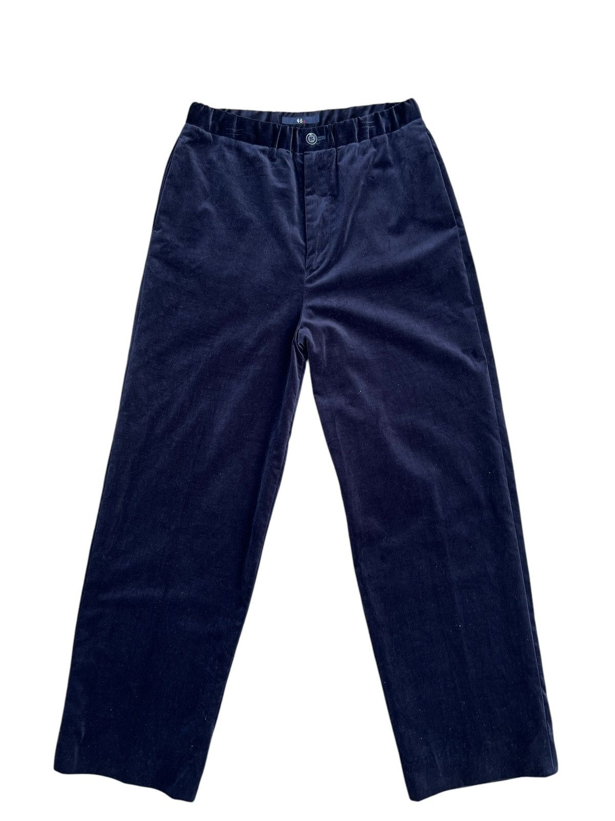 45rpm 45rpm Velvet Navy Blue Stretchable Waist Trouser Pant Size 3 Size US 30 / EU 46 - 1 Thumbnail