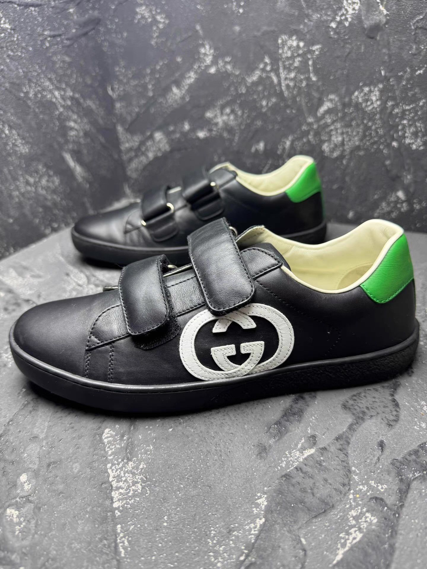 Gucci GUCCI Black & White Double G Sneakers Q10 Size US 5 / EU 37 - 6 Thumbnail