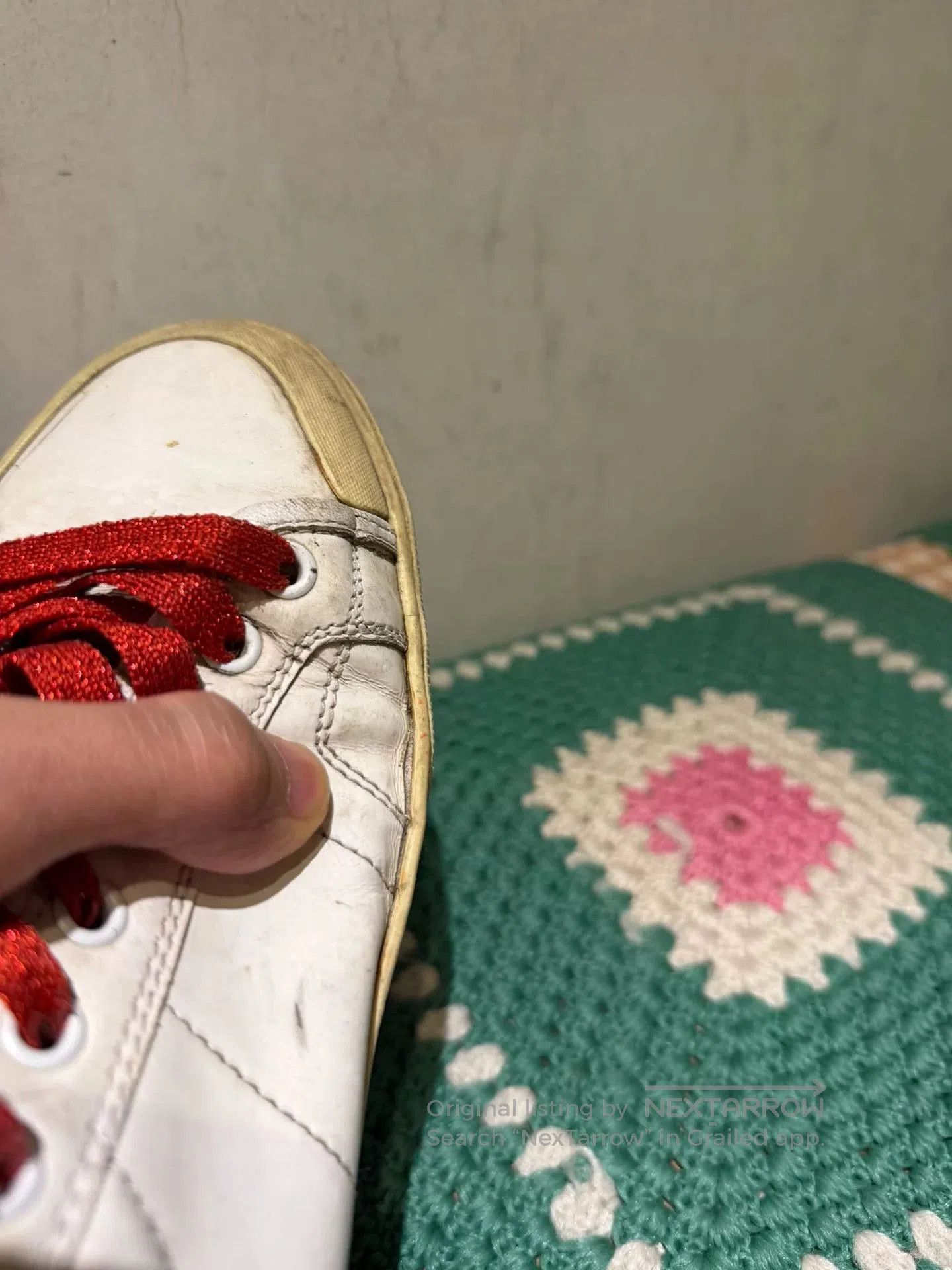Saint Laurent Paris SLP Saint Laurent Red Lace Sneakers. Size US 7.5 / EU 40-41 - 7 Thumbnail