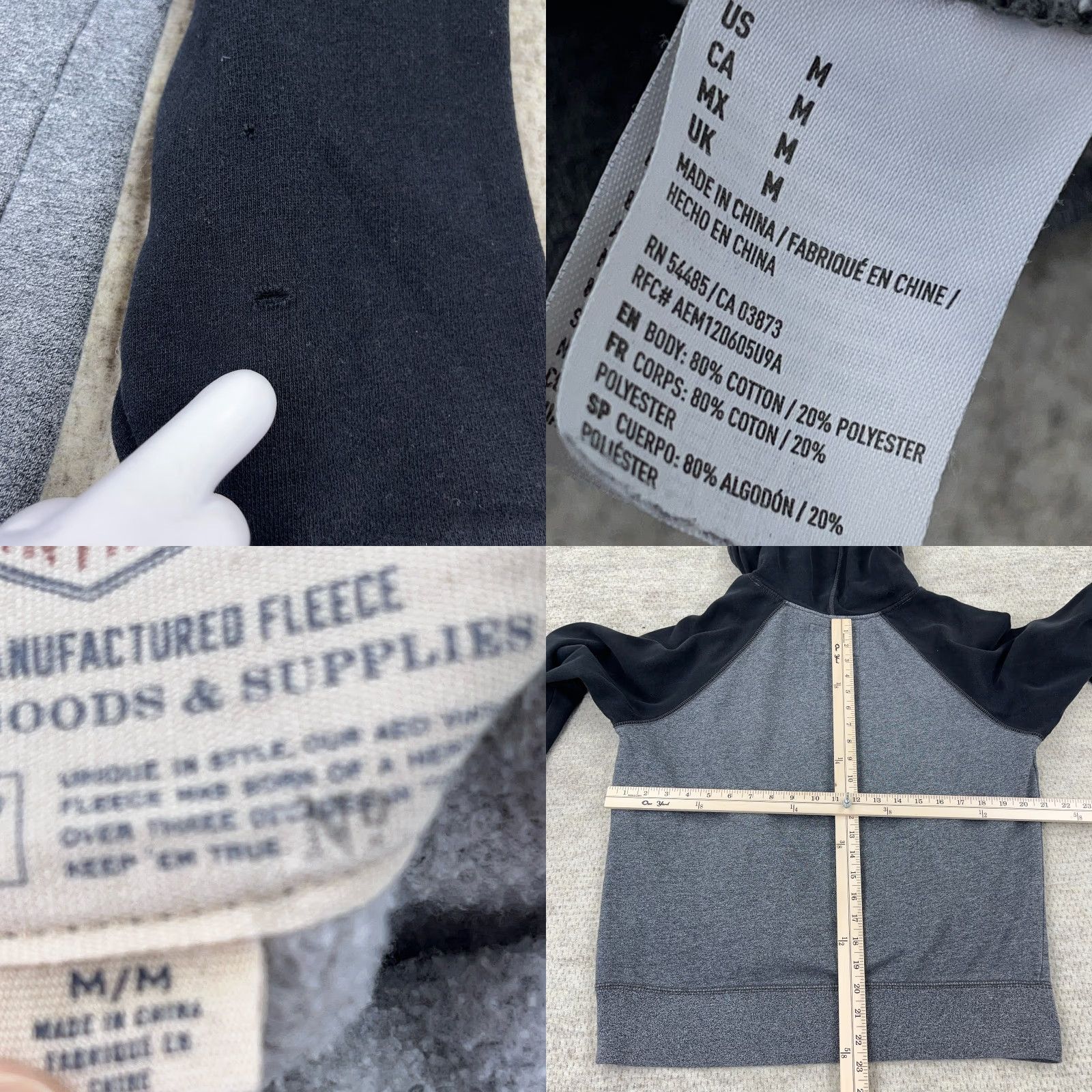 American Eagle Outfitters Vintage American Eagle Hoodie Men Medium Black Sweatshirt Faded Raglan Ae77* Size US M / EU 48-50 / 2 - 8 Thumbnail