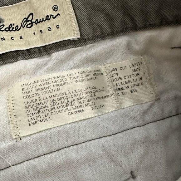 Eddie Bauer Vintage Eddie Bauer Pleated Olive Green Chinos Size US 36 / EU 52 - 6 Thumbnail