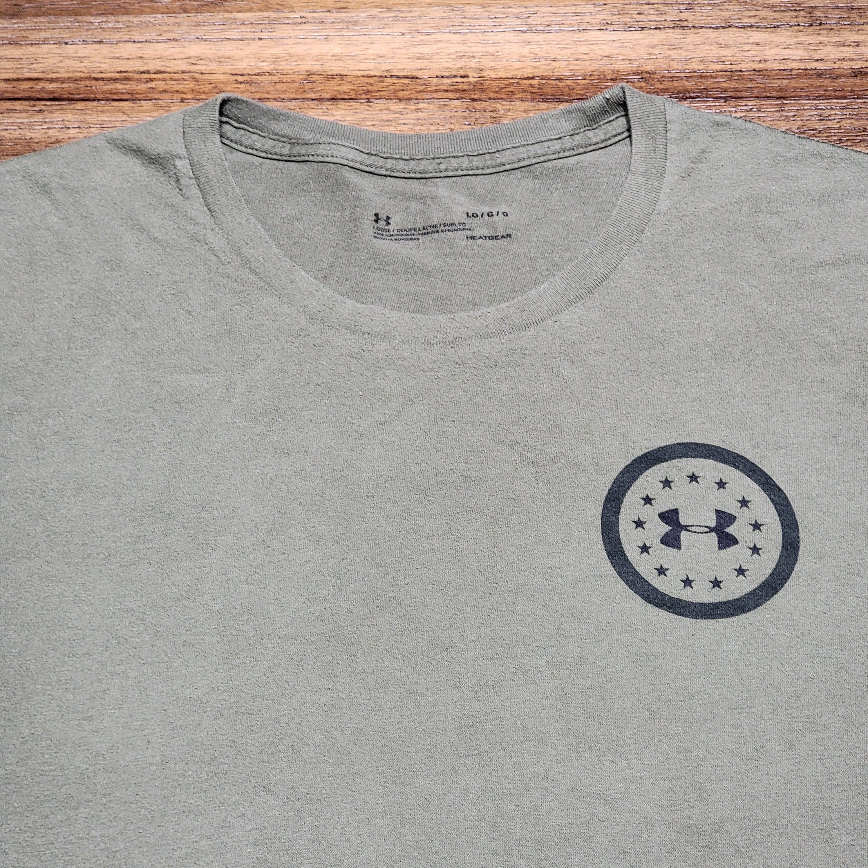 Under Armour Under Armour SS Army Green Tee "1775 USA" - Size Large Size US L / EU 52-54 / 3 - 5 Thumbnail