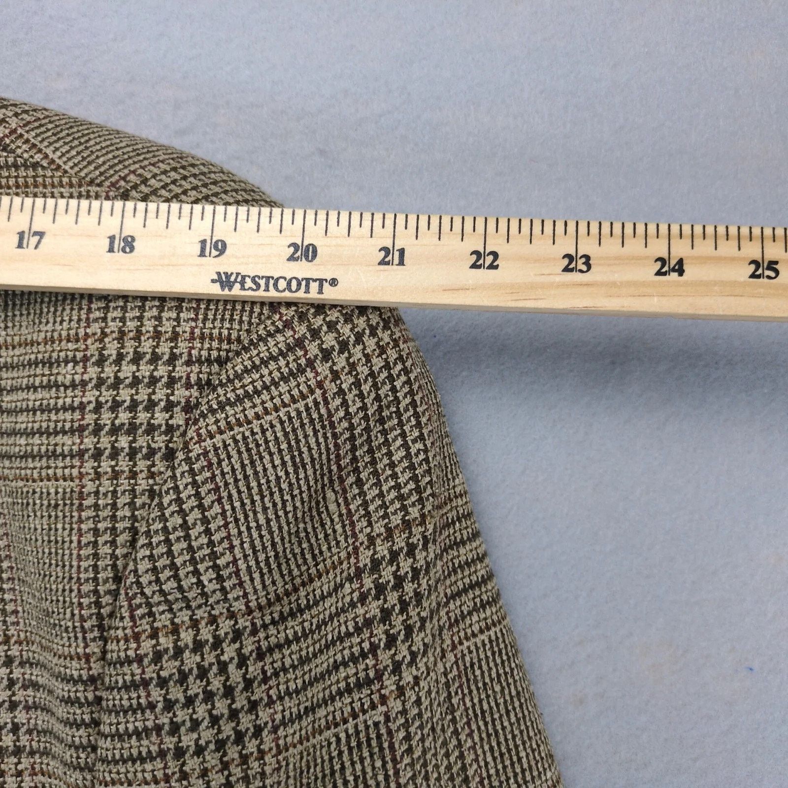 Other Bill Robin Son Brown Plaid Tweed Blazer Men's 42L Silk Wool Size 42L - 8 Thumbnail