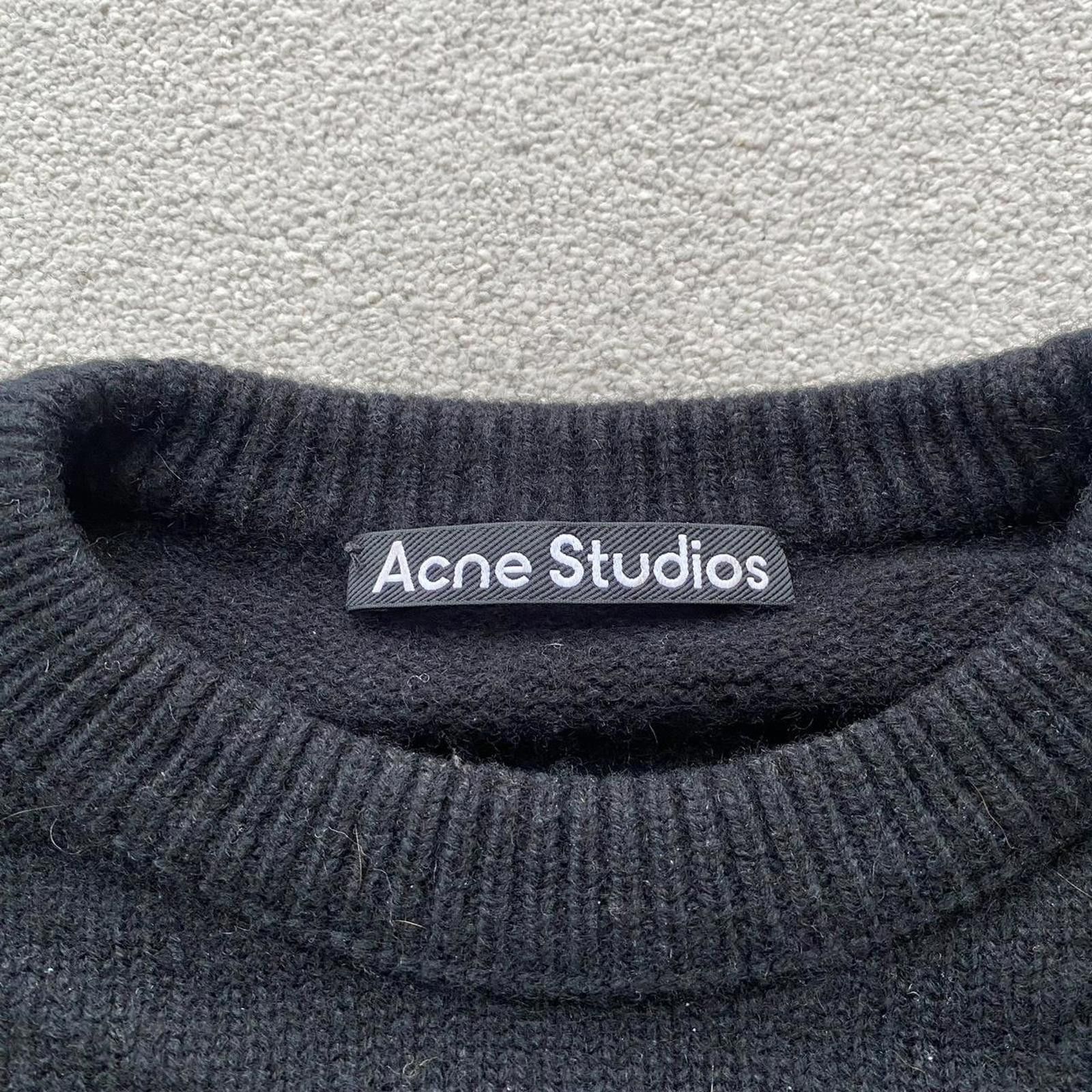 Acne Studios Acne Studios Face Wool Striped Knit Crewneck Jumper Sweater Size US S / EU 44-46 / 1 - 5 Thumbnail
