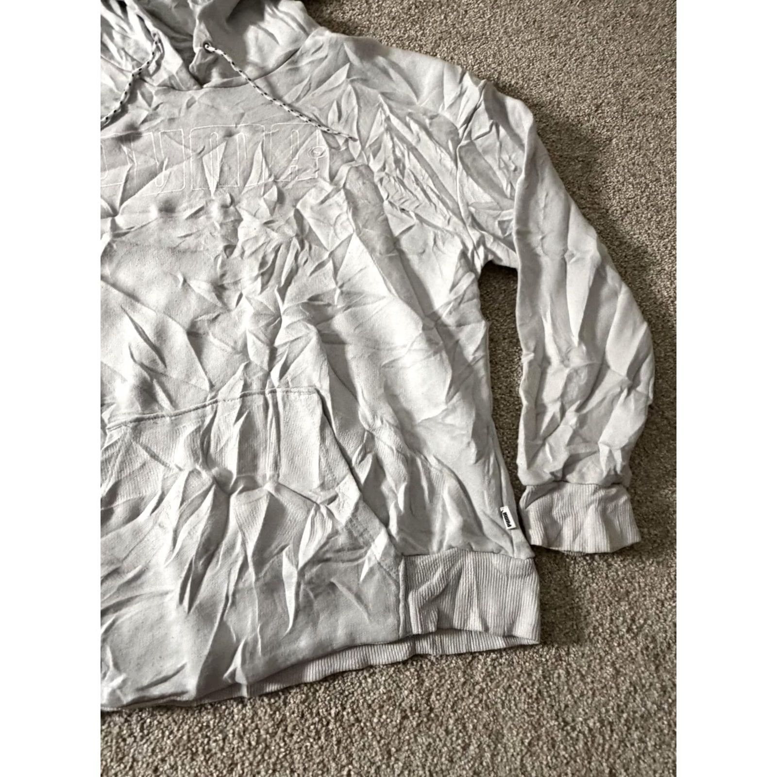 Puma Puma Hoodie Mens Small Gray Pullover Logo Sweatshirt Kangaroo Pocket Size US S / EU 44-46 / 1 - 3 Thumbnail