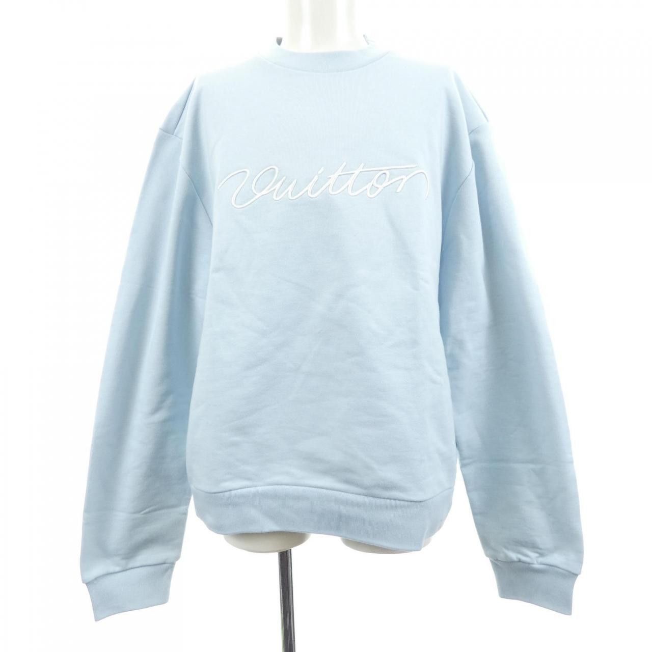 Louis Vuitton Louis Vuitton Embroidery Signature Crewneck Sweatshirt Textile Sweatshirts & Hoodies HTY09WFWC DUTY FREE for USA