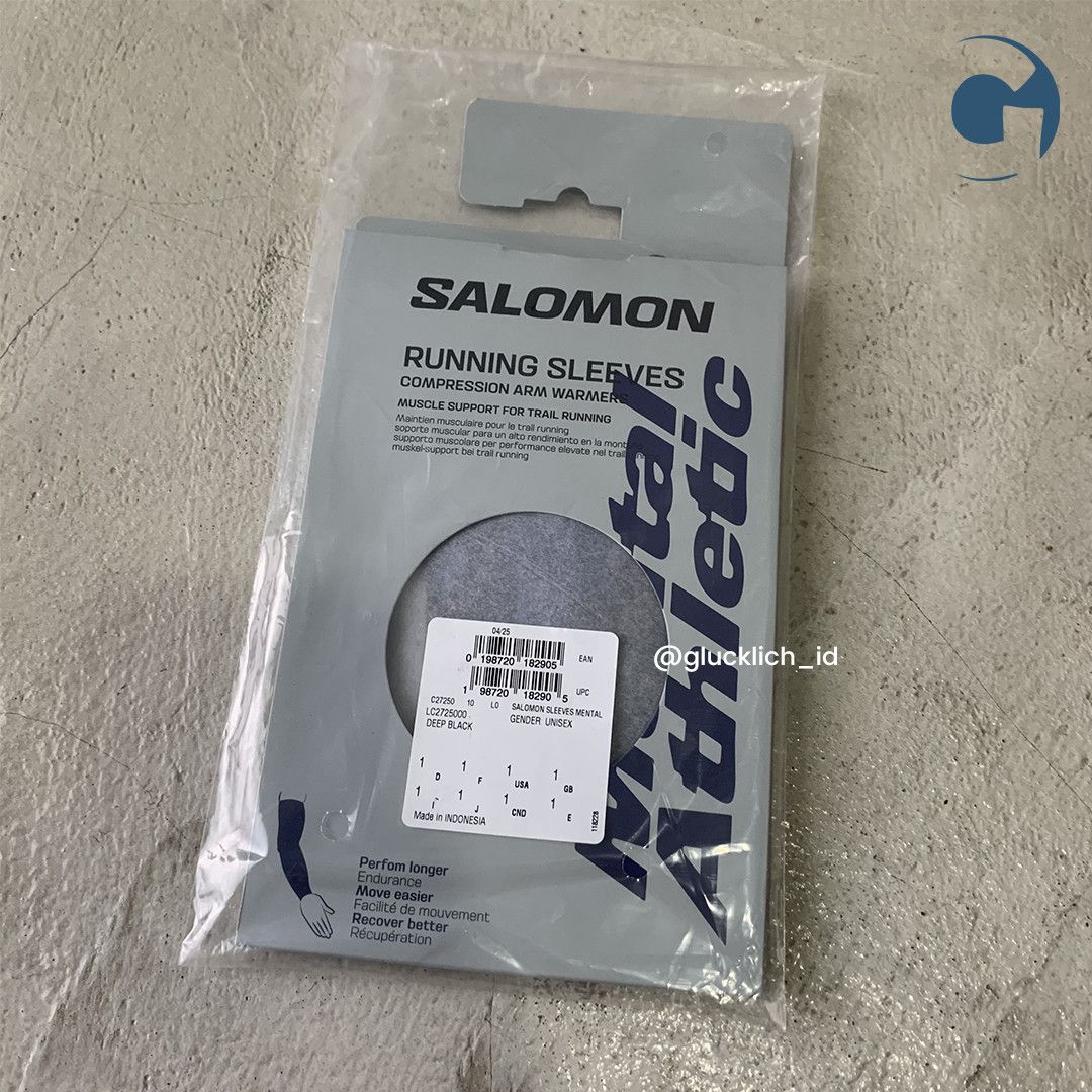 Salomon Salomon, Sleeves x Mental Athletic - Deep Black/White Size ONE SIZE - 5 Thumbnail