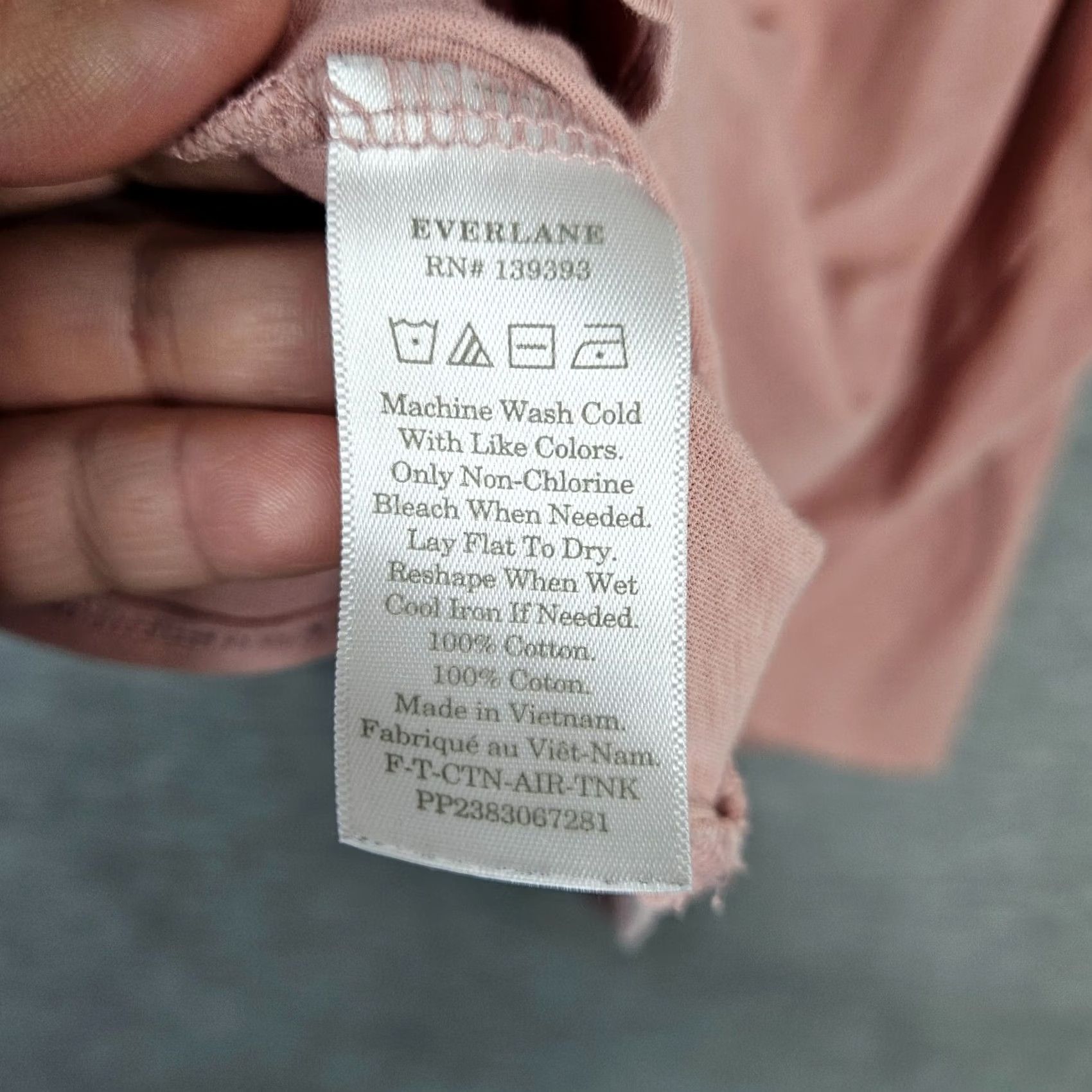 Everlane Everlane Tank Top Shirt Cotton Blend Pink Size M Womens Short Sleeve Regular All Seasons Size M / US 6-8 / IT 42-44 - 3 Thumbnail