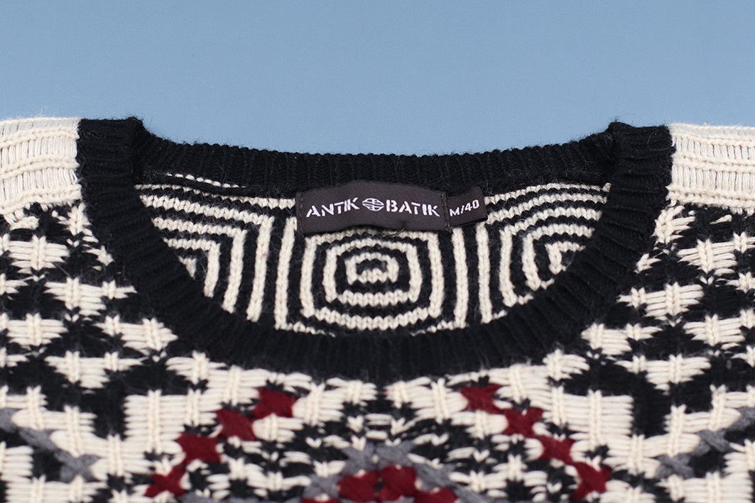 Antik Batik Ethnic Pattern Wool-Acrylic Sweater by Antik Batik, M/40 Size M / US 6-8 / IT 42-44 - 3 Thumbnail