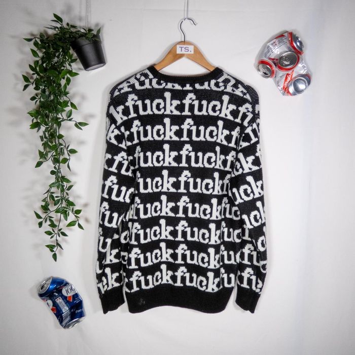 Supreme Supreme Fuck Sweater | Grailed